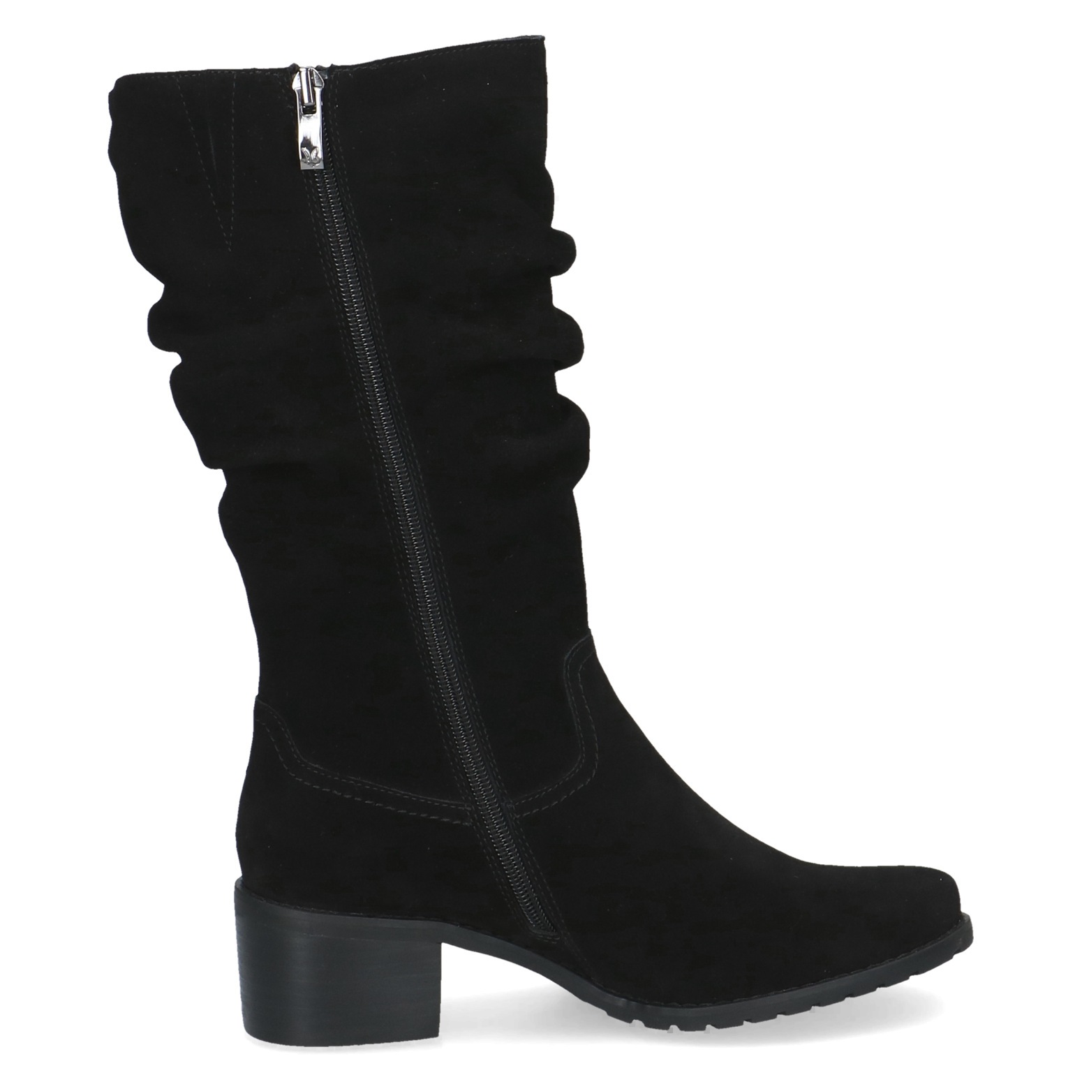 Caprice Stiefel  Blockabsatz, Langschaftstiefel mit slouchy Falten am Schaft