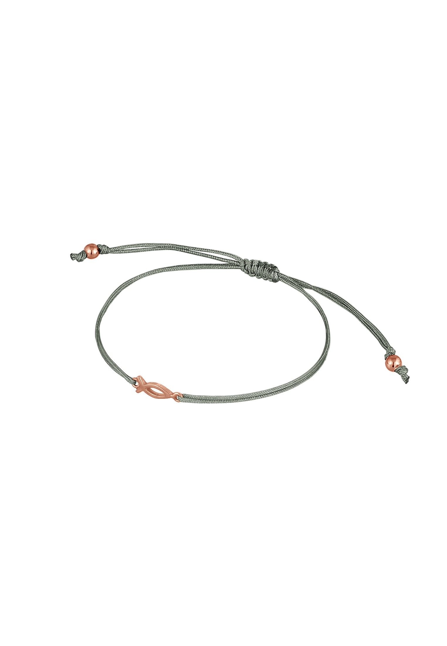 Elli Armkette »Armband Fisch Symbol Nylon Kommunion 925 Silber«