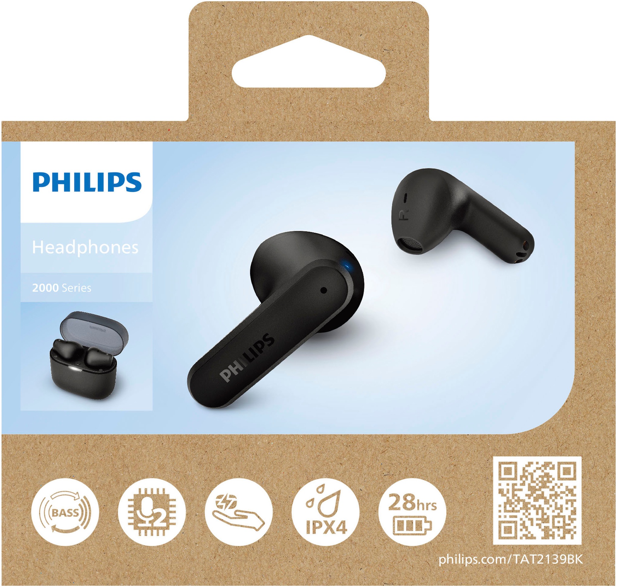 Philips In-Ear-Kopfhörer »TAT2139«, Bluetooth, True Wireless