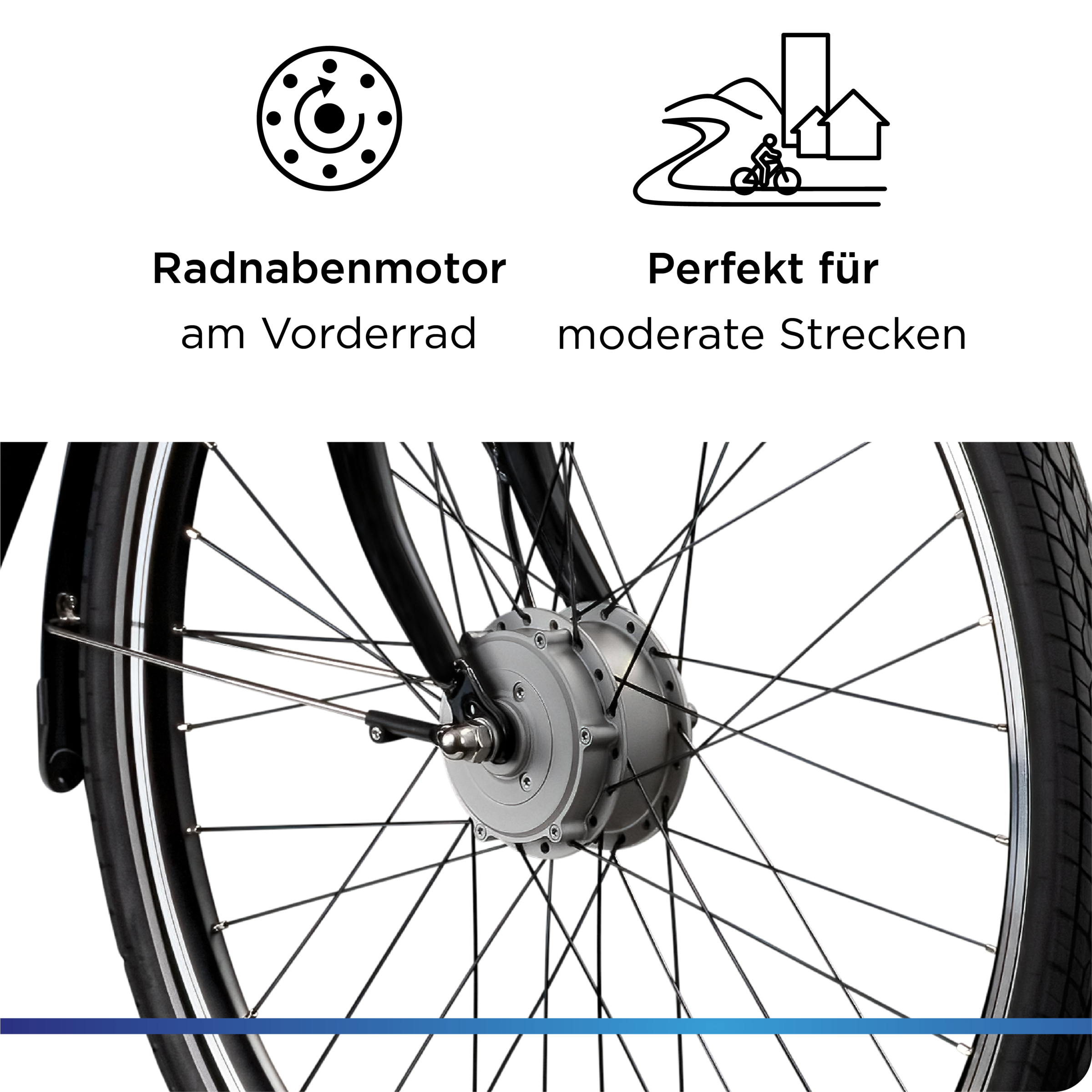 Zündapp »Green 2.7« 3 Gang Shimano Nexus Schaltwerk Nabenschaltung Frontmotor 250 W Pedelec, Elektrofahrrad für Damen u. Herren