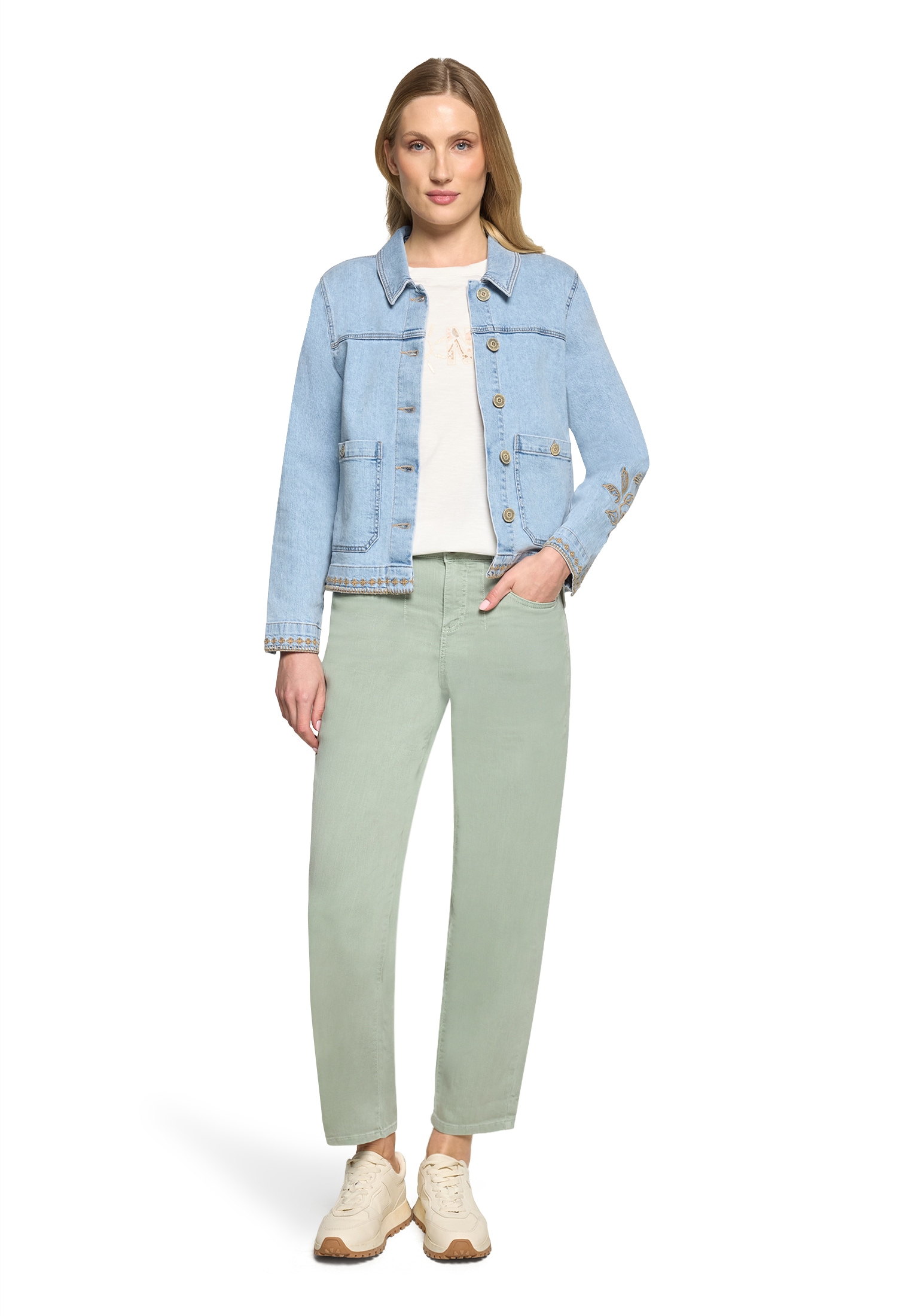 Cartoon Jeansblazer »Jeansjacke mit Stickerei«