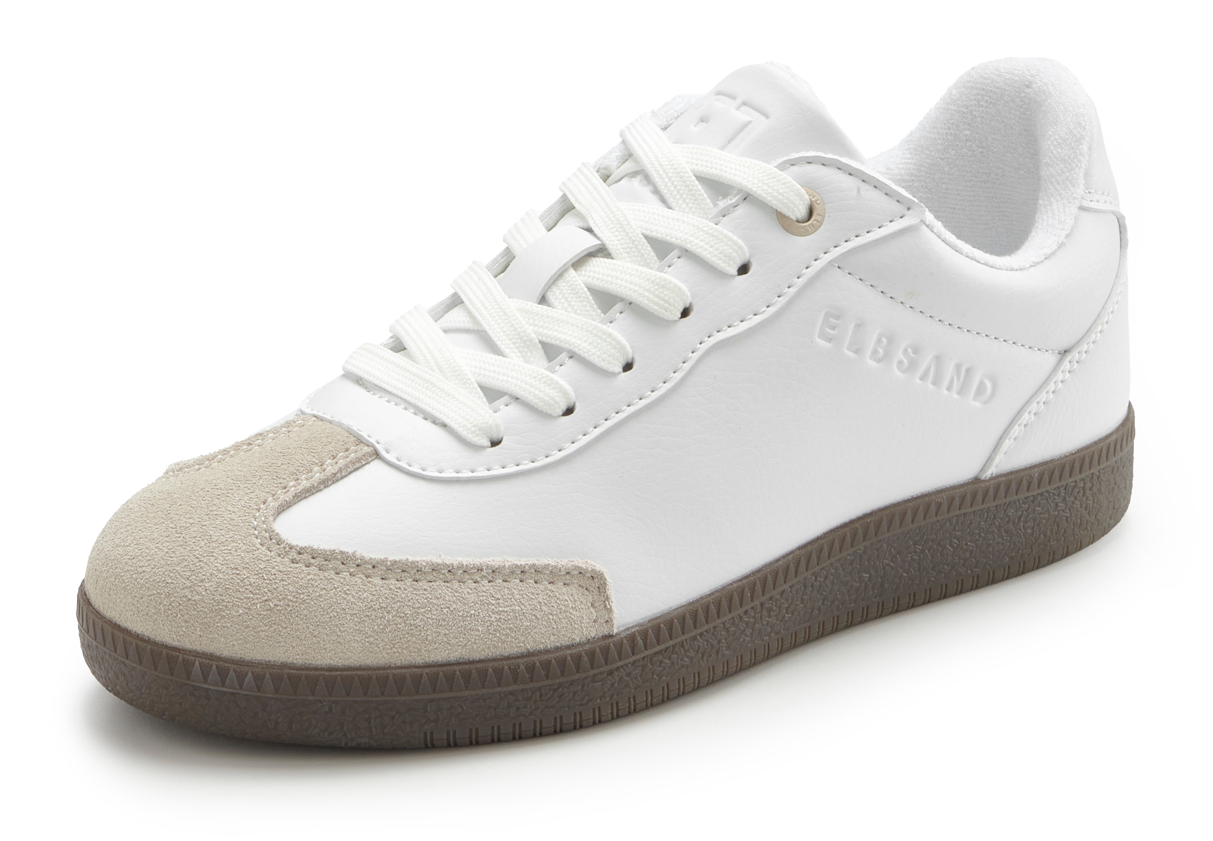 Elbsand Sneaker »Freizeitschuh, Schnürschuh, Turnschuh, Retro Sneaker«  Schnürhalbschuh mit Lederanteil im modernen Retro Look