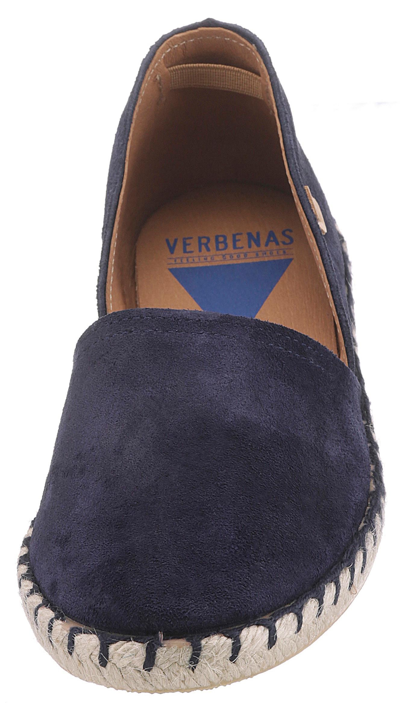 VERBENAS Espadrille, Strandschuh, Sommerschuh, Loafer aus Veloursleder