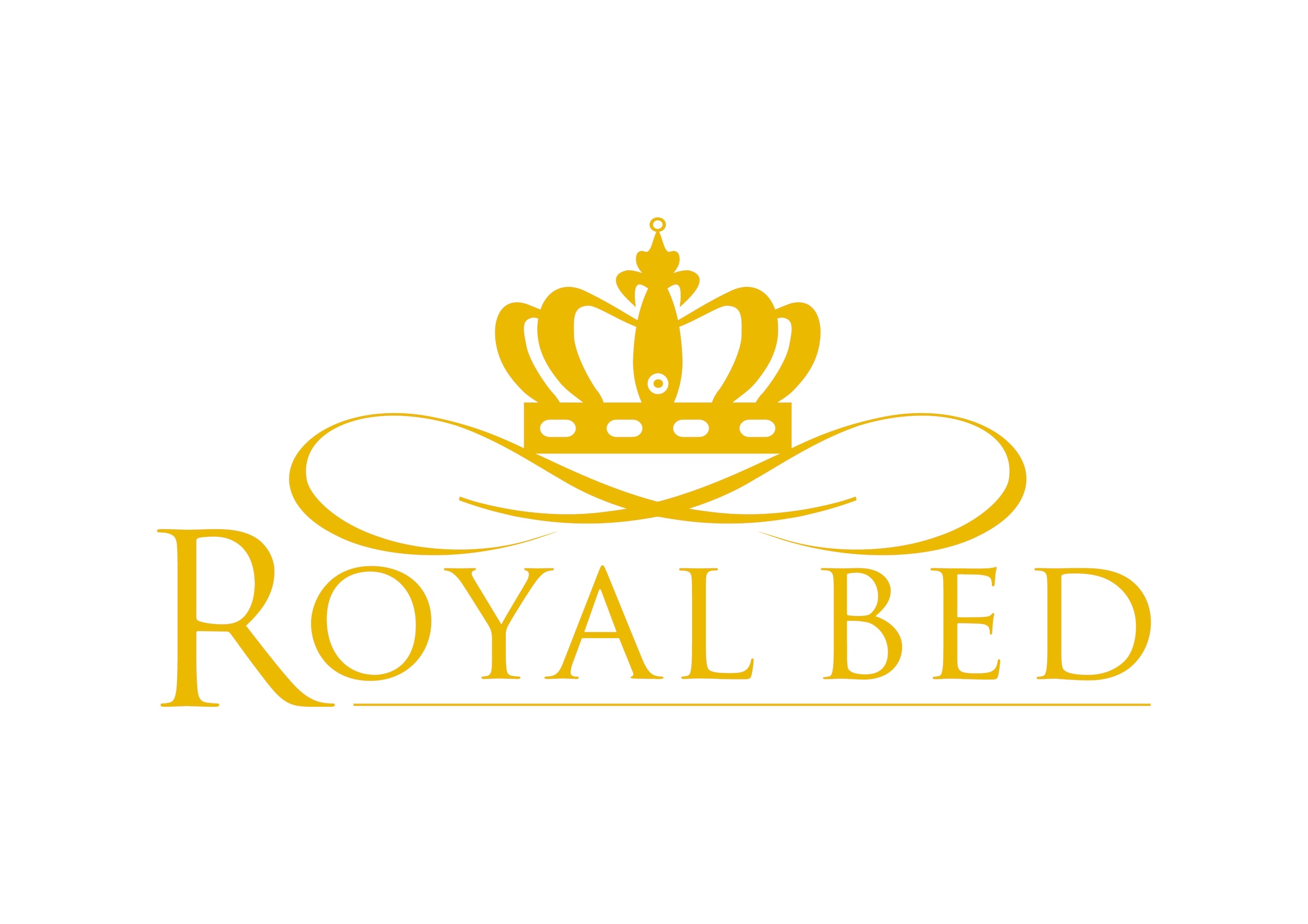 OBB Daunenbettdecke »Royal Bed«, leicht, Füllung 100% Daunen, Bezug Mako-Einschütte, 100% Baumwolle, (1 St.), mit goldener Satin-Biese und goldenem Prägedruck „Royal Bed“