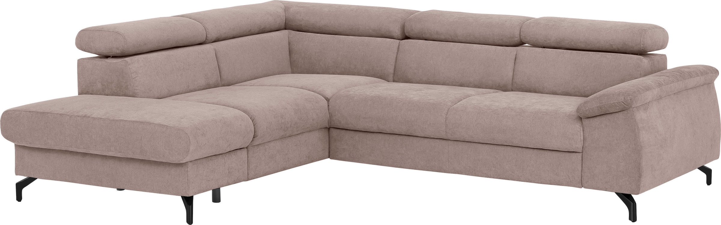 COTTA Ecksofa »Kitty L-Form, B: 249 cm« mit Kopfteilverstellung, optional Schlaffunktion & Bettkasten