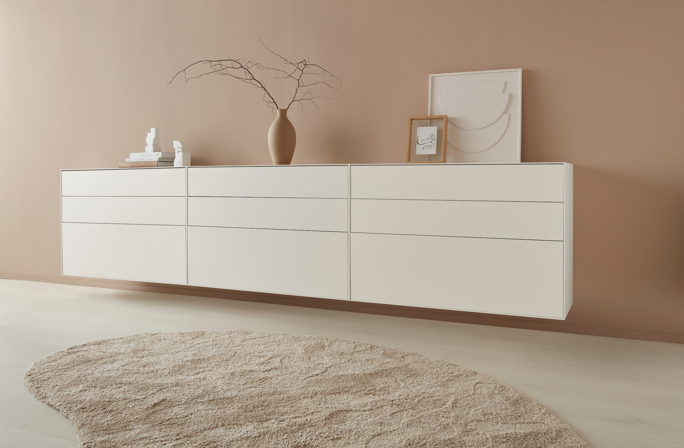 LeGer Home by Lena Gercke Sideboard »Essentials«, Breite: 112cm, MDF lackiert, Push-to-open-Funktion