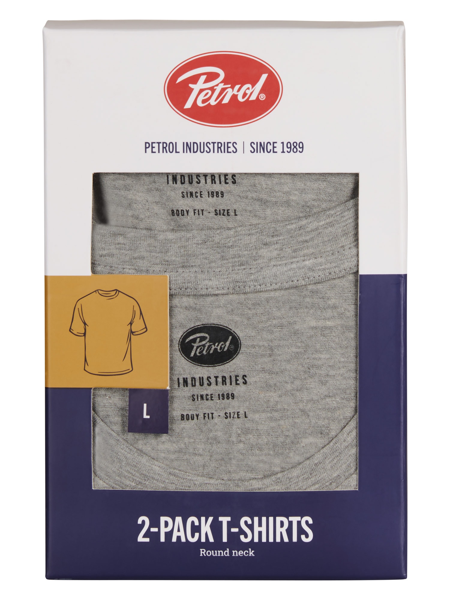 Petrol Industries T-Shirt »Men Body Fit R-Neck - 2PACK« Packung, 2er-,  Auch ideal zum Unterziehen