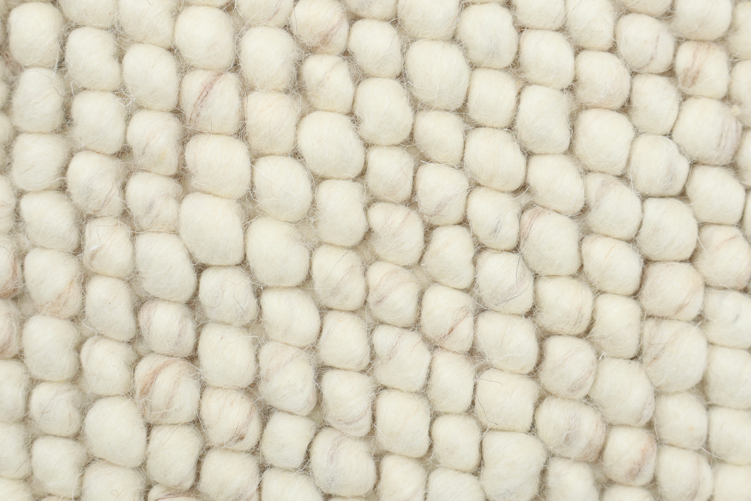 my home Wollteppich »Wolly« rund 14 mm Höhe Wolle, handgewebt, Handweb Teppiche, Wohnzimmer, Schlafzimmer