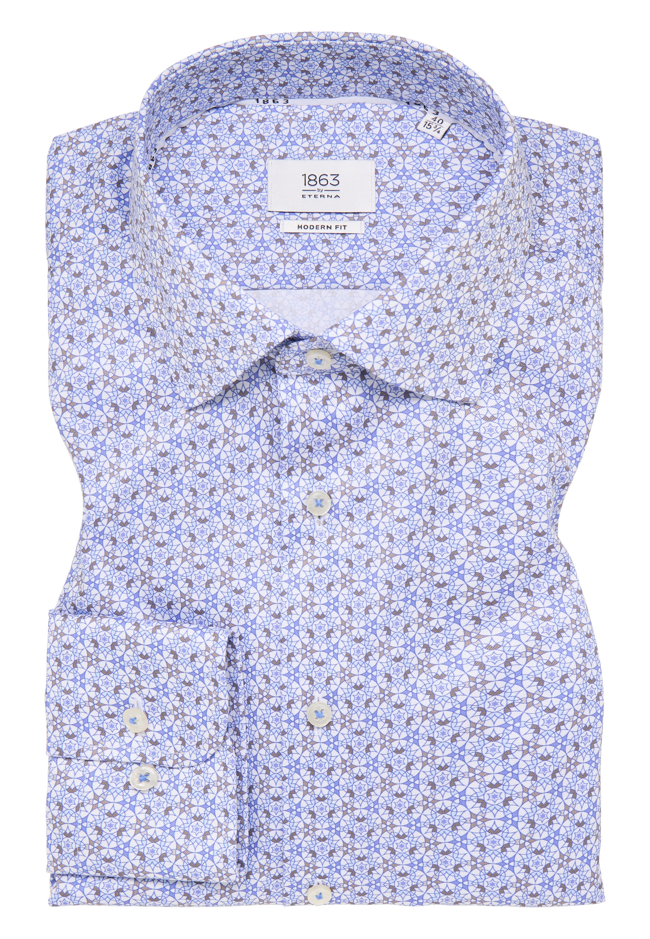 Eterna Langarmhemd »MODERN FIT«, NON IRON (bügelfrei)