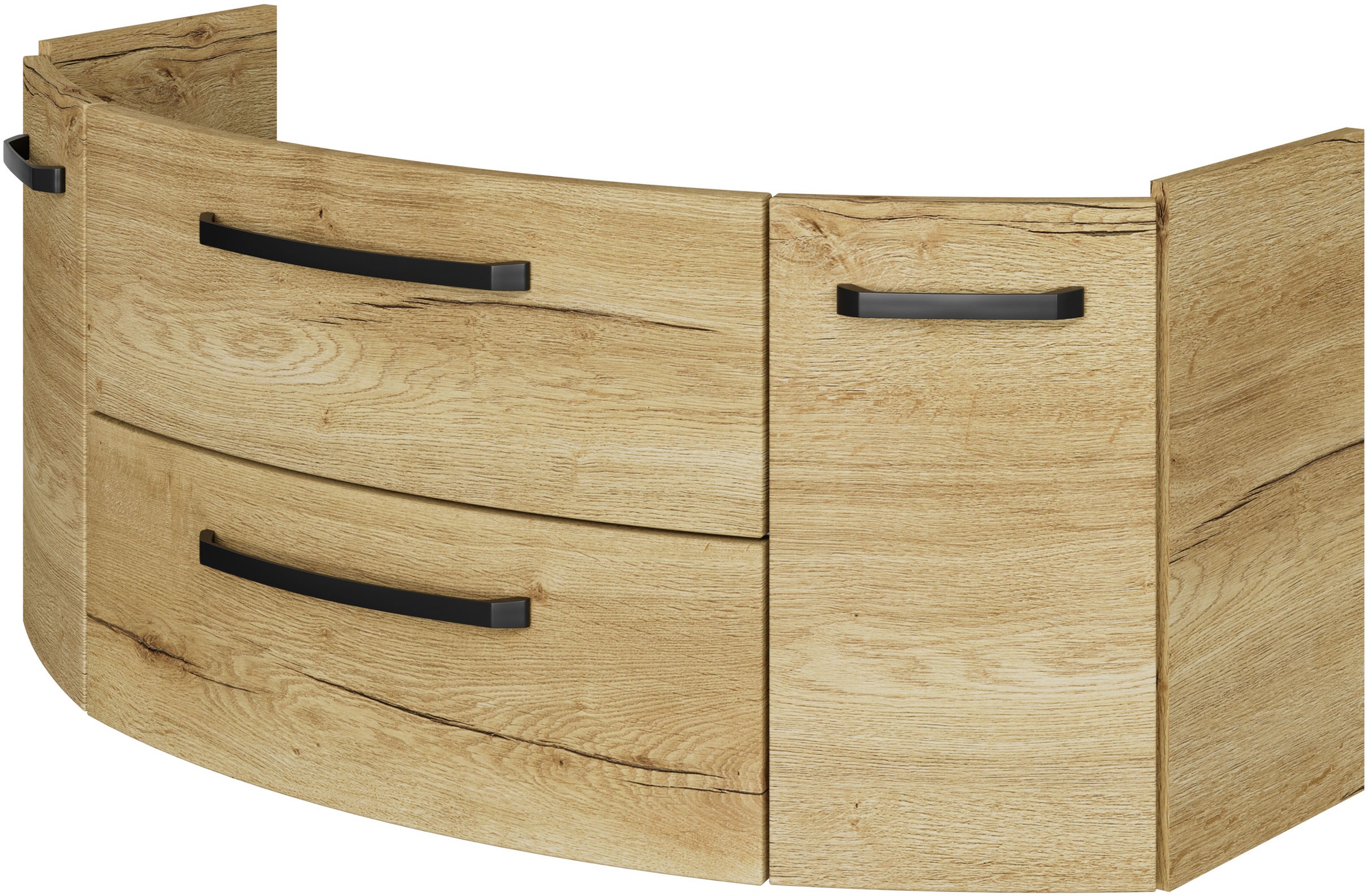 Saphir Badmöbel-Set »Serie 4010 4-teilig Keramik-Waschtisch mit LED-Spiegelschrank«, (Set), Badezimmer Set mit Unterschrank, Hängeschrank, inkl. Türdämpfer