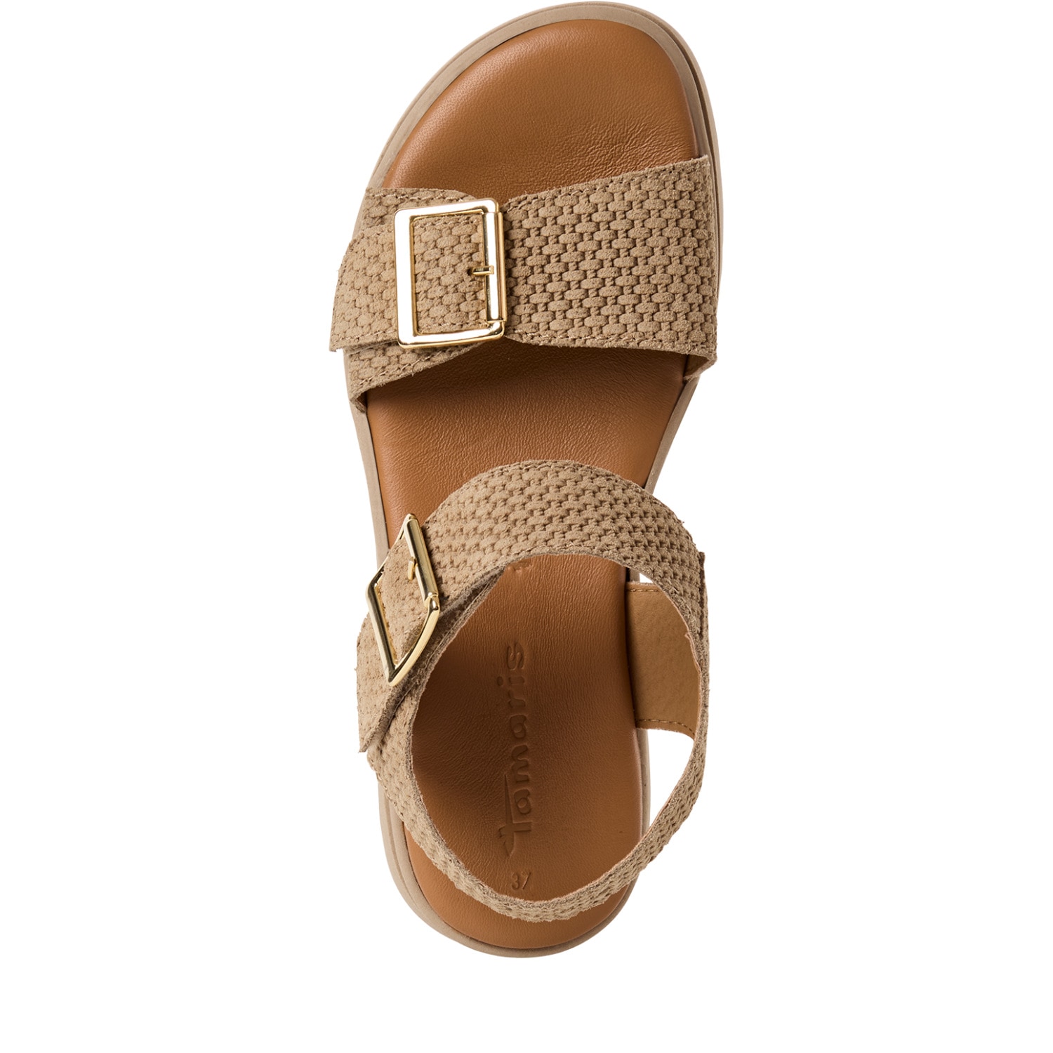 Tamaris Sandalette  Plateau, Riemchensandale, Sommerschuh mit Logoschriftzug