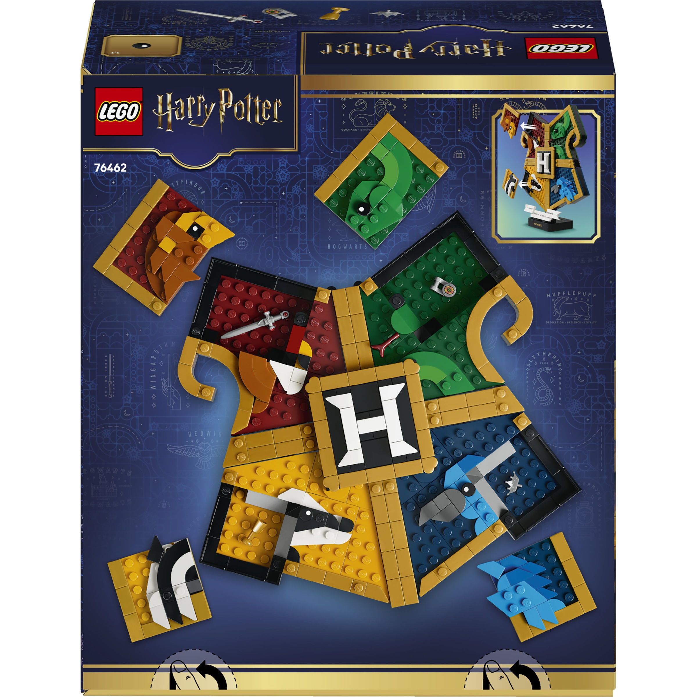 LEGO® Konstruktionsspielsteine »Hogwarts Hauswappen (76462), LEGO Harry Potter« Made in Europe