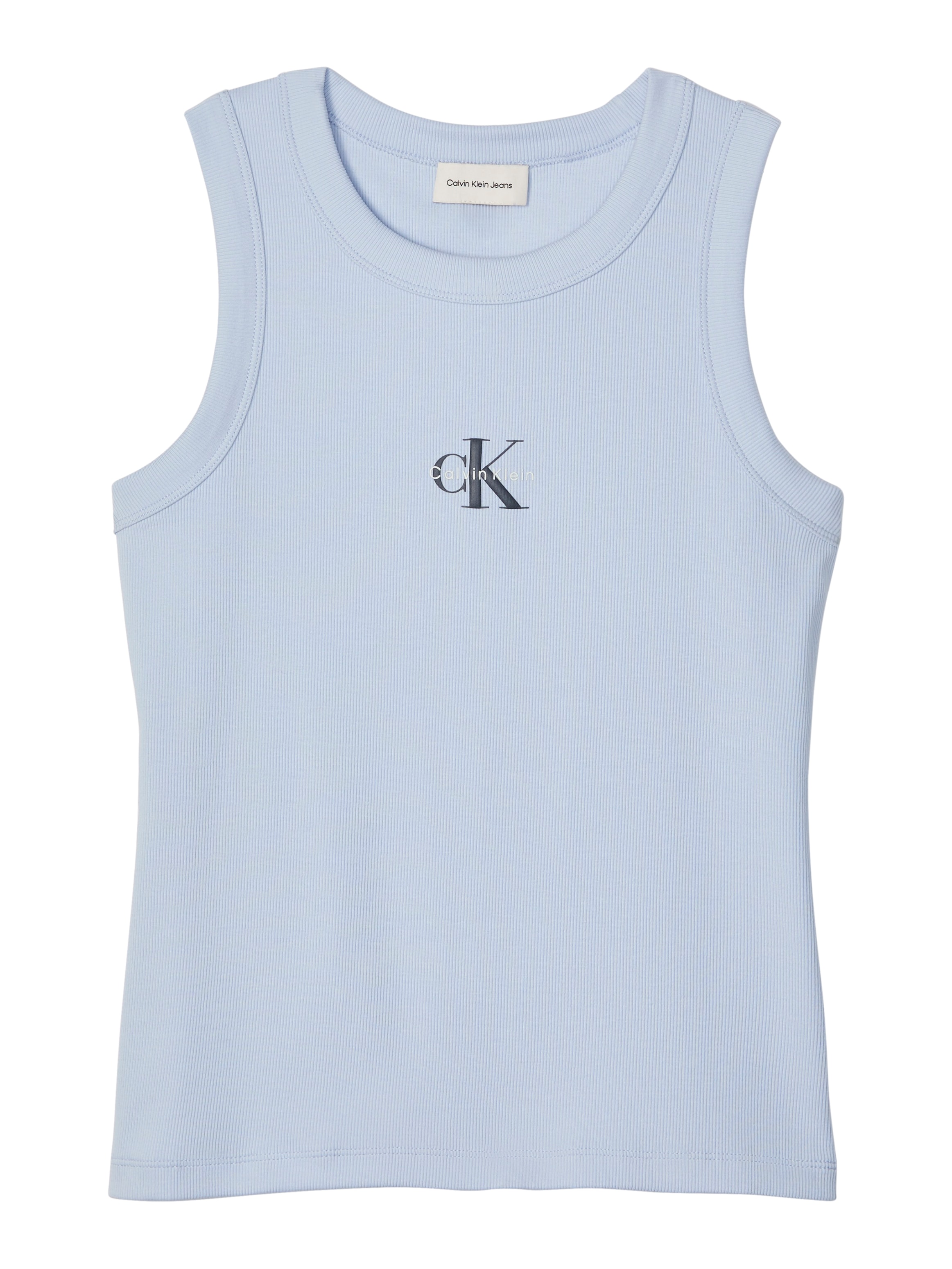 Calvin Klein Jeans Tanktop »MONOGRAM RIB TANK« Figurbetonte Passform mit Rundhalsausschnitt