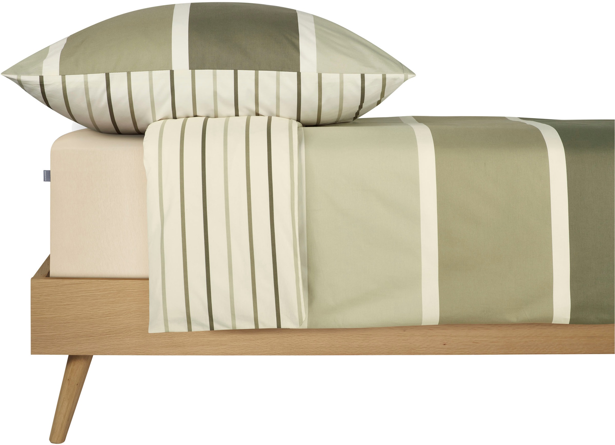 Schiesser Wendebettwäsche »Brody aus weicher Baumwolle mit klassichen Streifen«, Made in Green