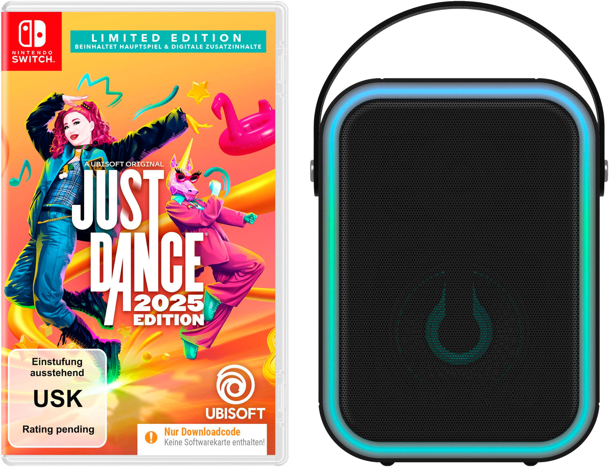 Spielesoftware »NSW Just Dance 2025 Limited Edition + Bluetooth Concert Lautsprecher«,...