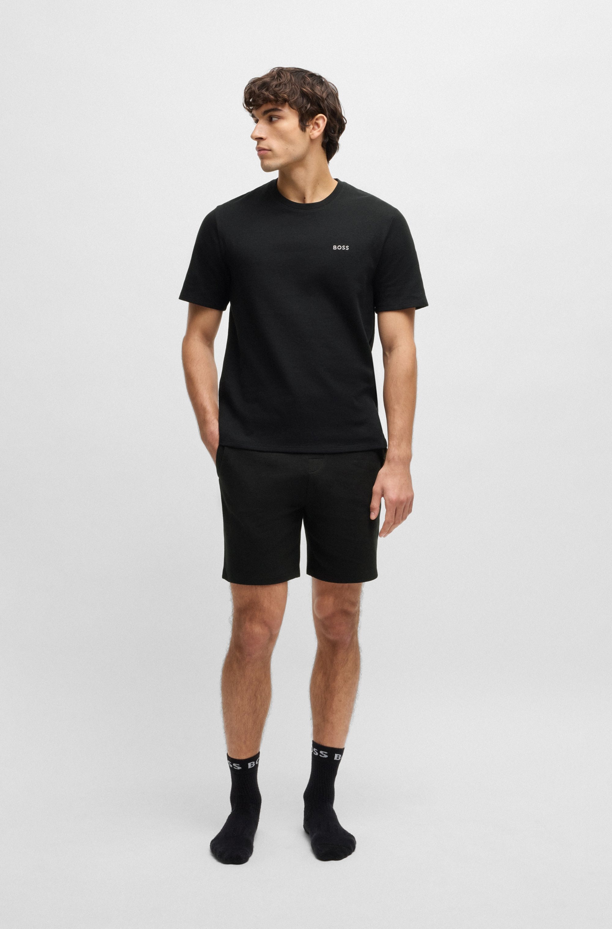BOSS Pyjamashorts »Waffle Shorts«