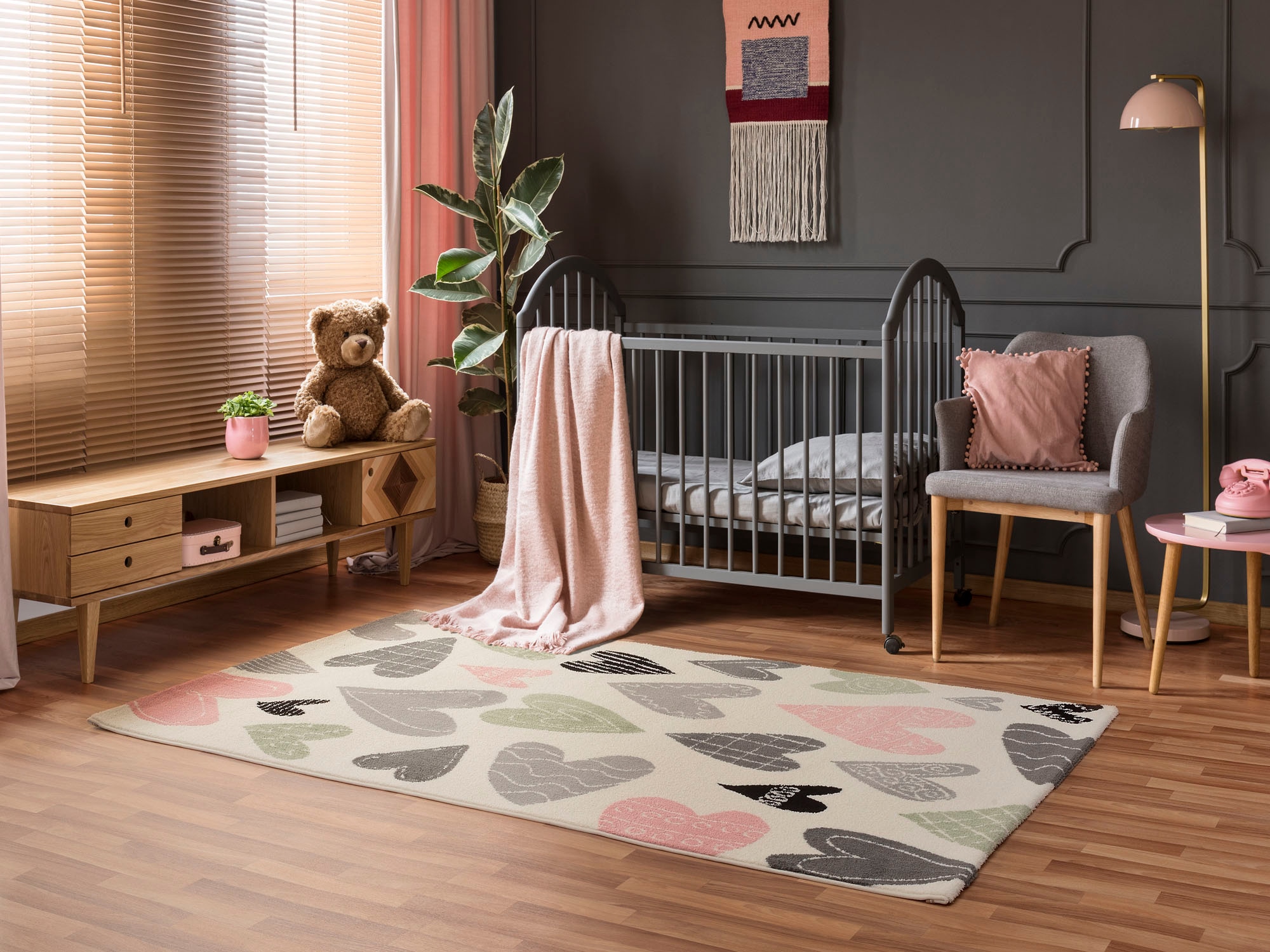 OCI DIE TEPPICHMARKE Teppich »KIDDY LOVE«, rechteckig, 11 mm Höhe, Wohnzimmer