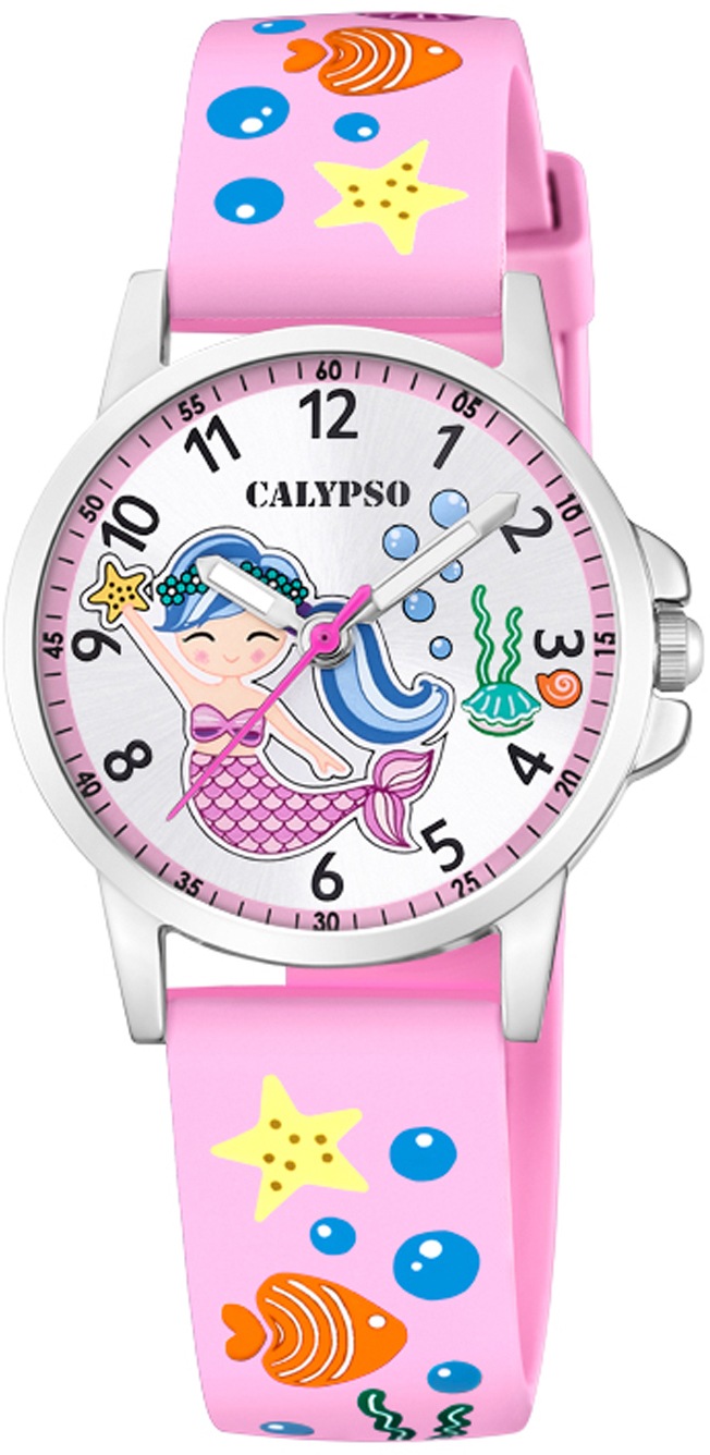 CALYPSO WATCHES Quarzuhr »Junior Collection, K5782/1«, Lernuhr, mit  Meerjungfrau-und Muschelmotiv, ideal auch als Geschenk im OTTO Online Shop