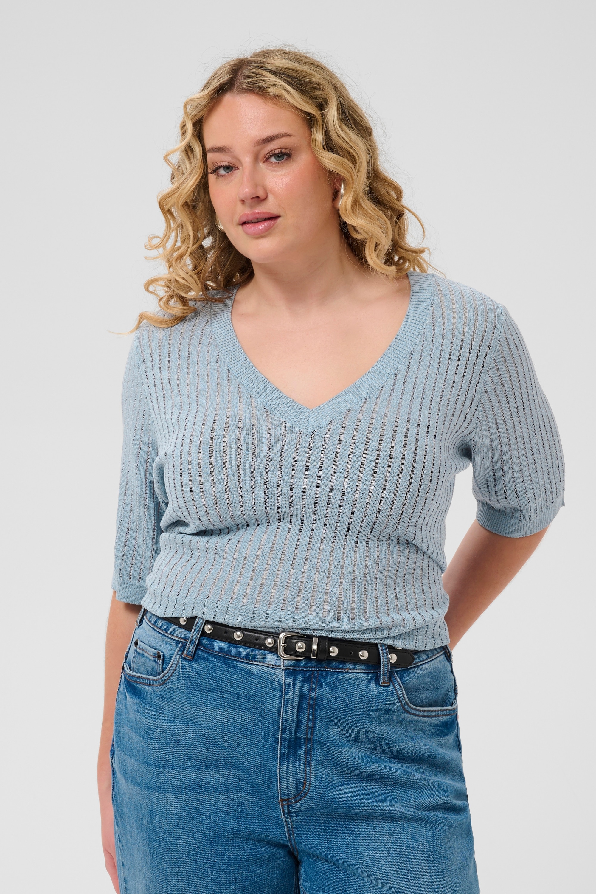 KAFFE Curve Strickpullover »Damen Strickpullover KCabeline«