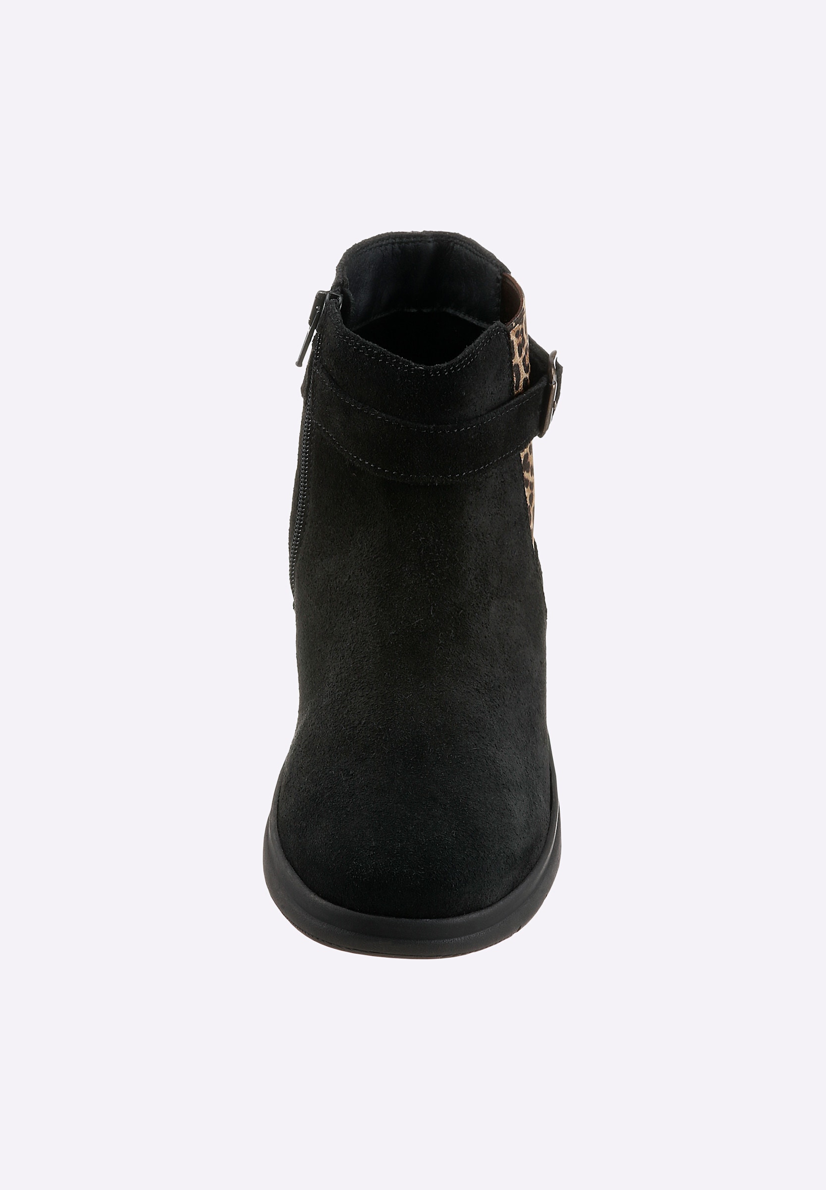 airsoft modern+ Stiefelette »Stiefelette Stiefelette mit Einsatz im Leo-Dessin«