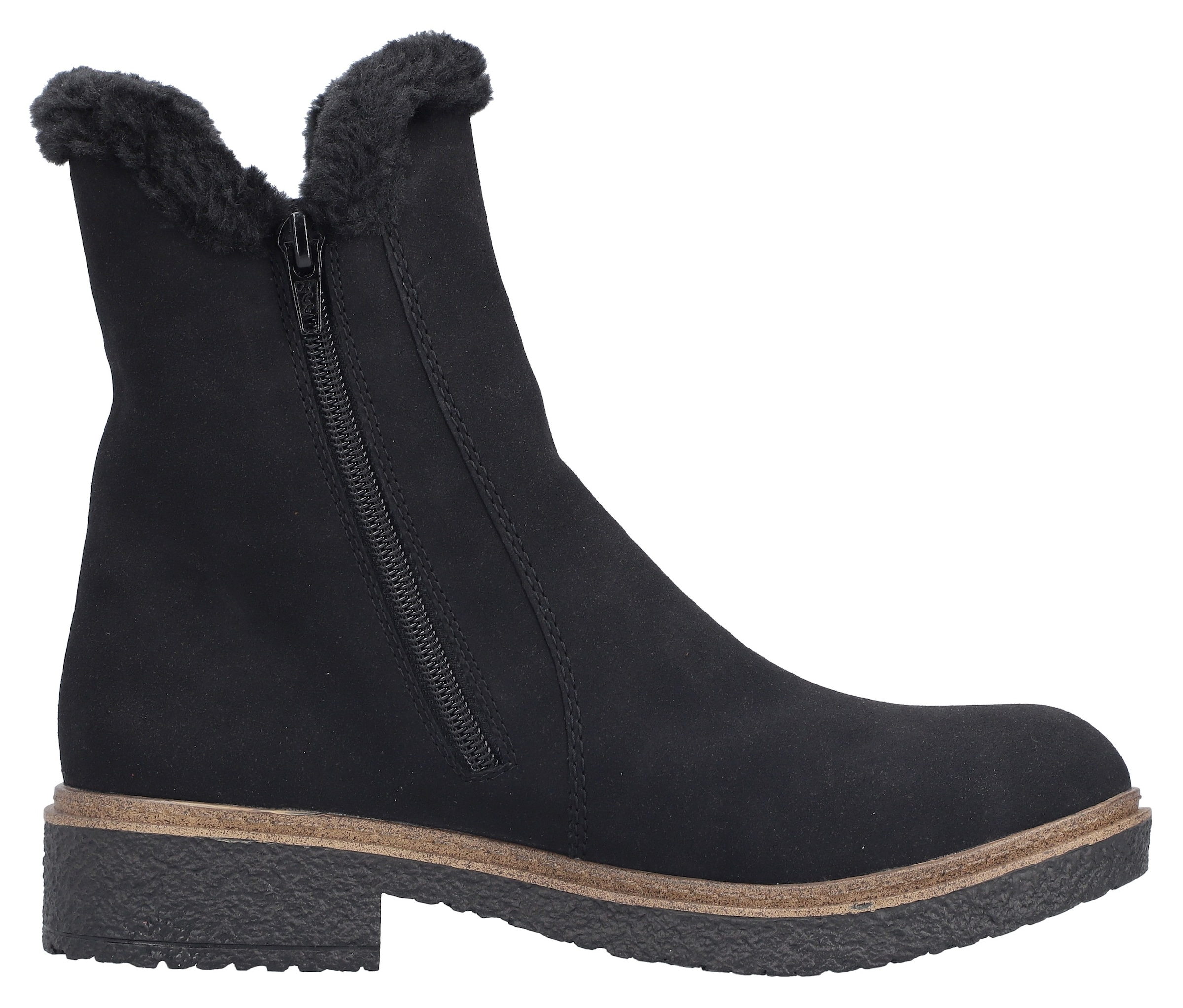 Rieker Winterboots  Chelseaboots, Winterstiefelette, Blockabsatz, mit Innenreißverschluss