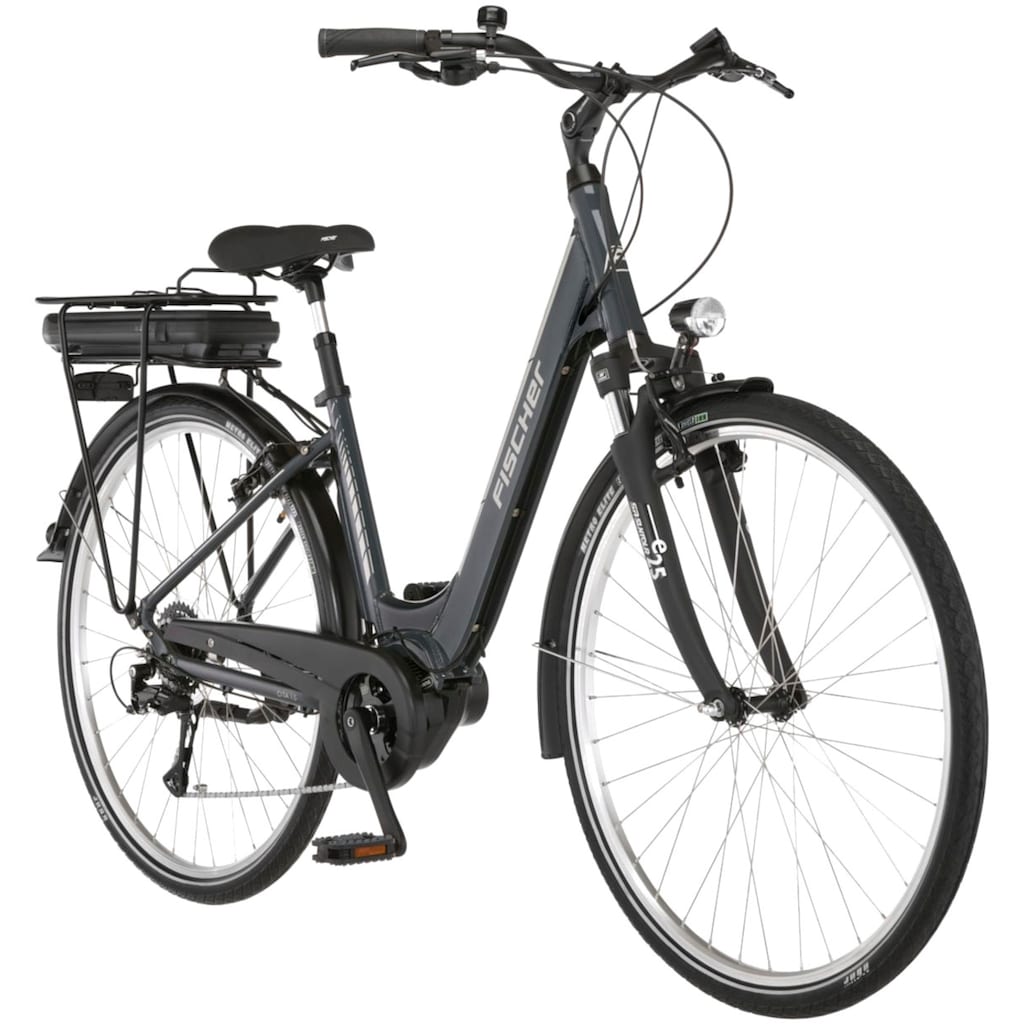 FISCHER Fahrrad E-Bike »CITA 1.5 418 44«, 8 Gang, Shimano, Acera, Mittelmotor 250 W, (Schloss)