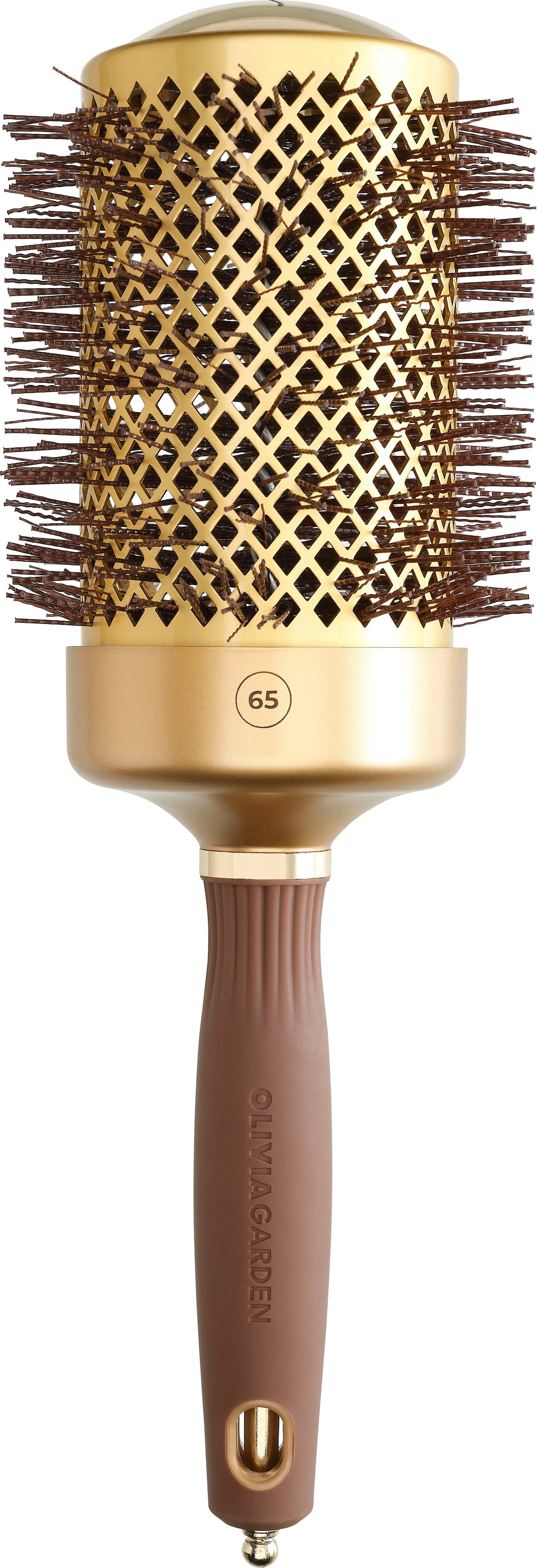 OLIVIA GARDEN Rundbürste »EXPERT BLOWOUT SHINE Wavy Bristles Gold&Brown«