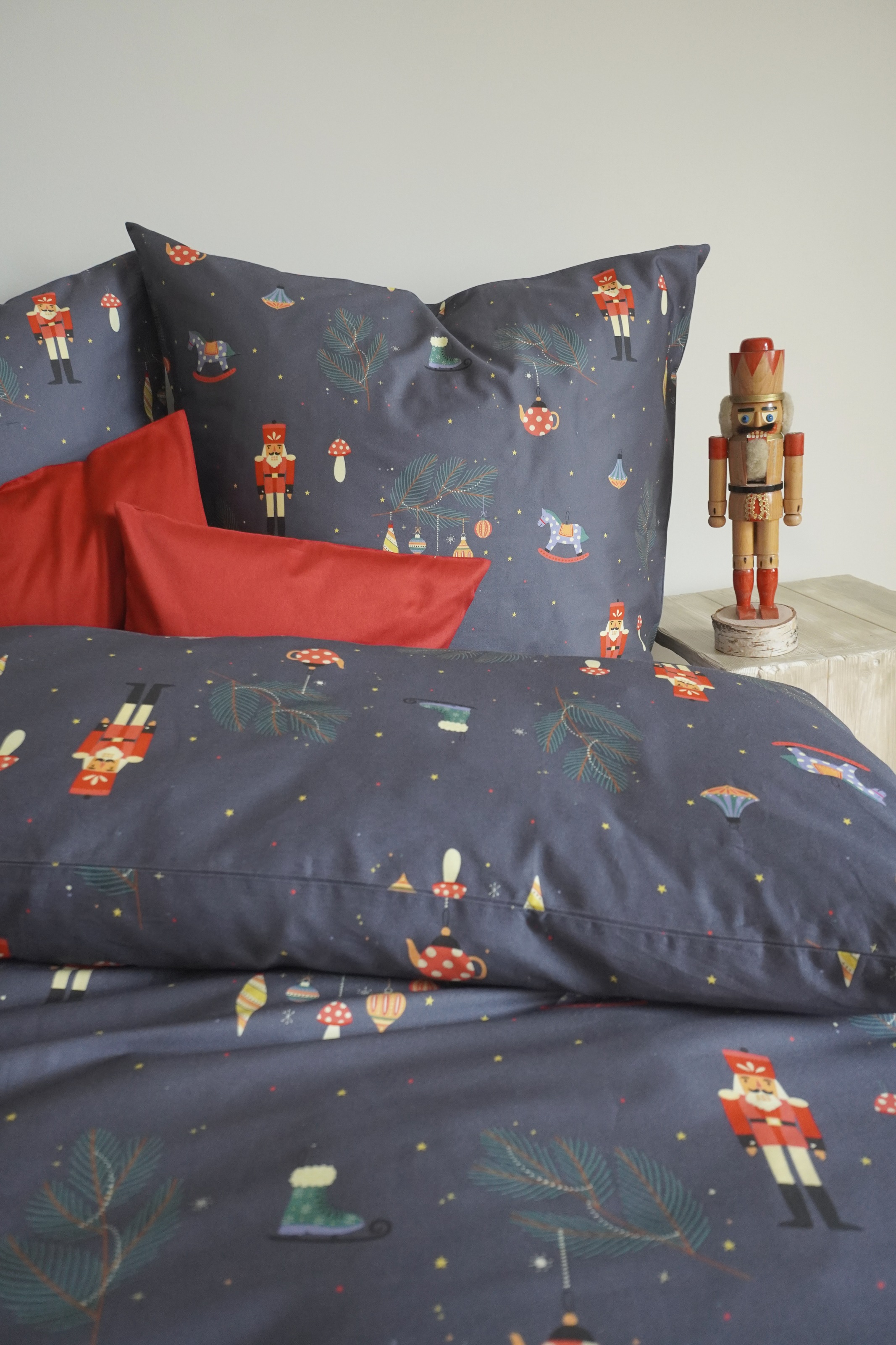 Fleuresse Bettwäsche »Bed Art S« 2 Stk. tlg. Mako Satin 100% Baumwolle mit Reißverschluss in blau, Größe B/L: 80 cm x 80 cm