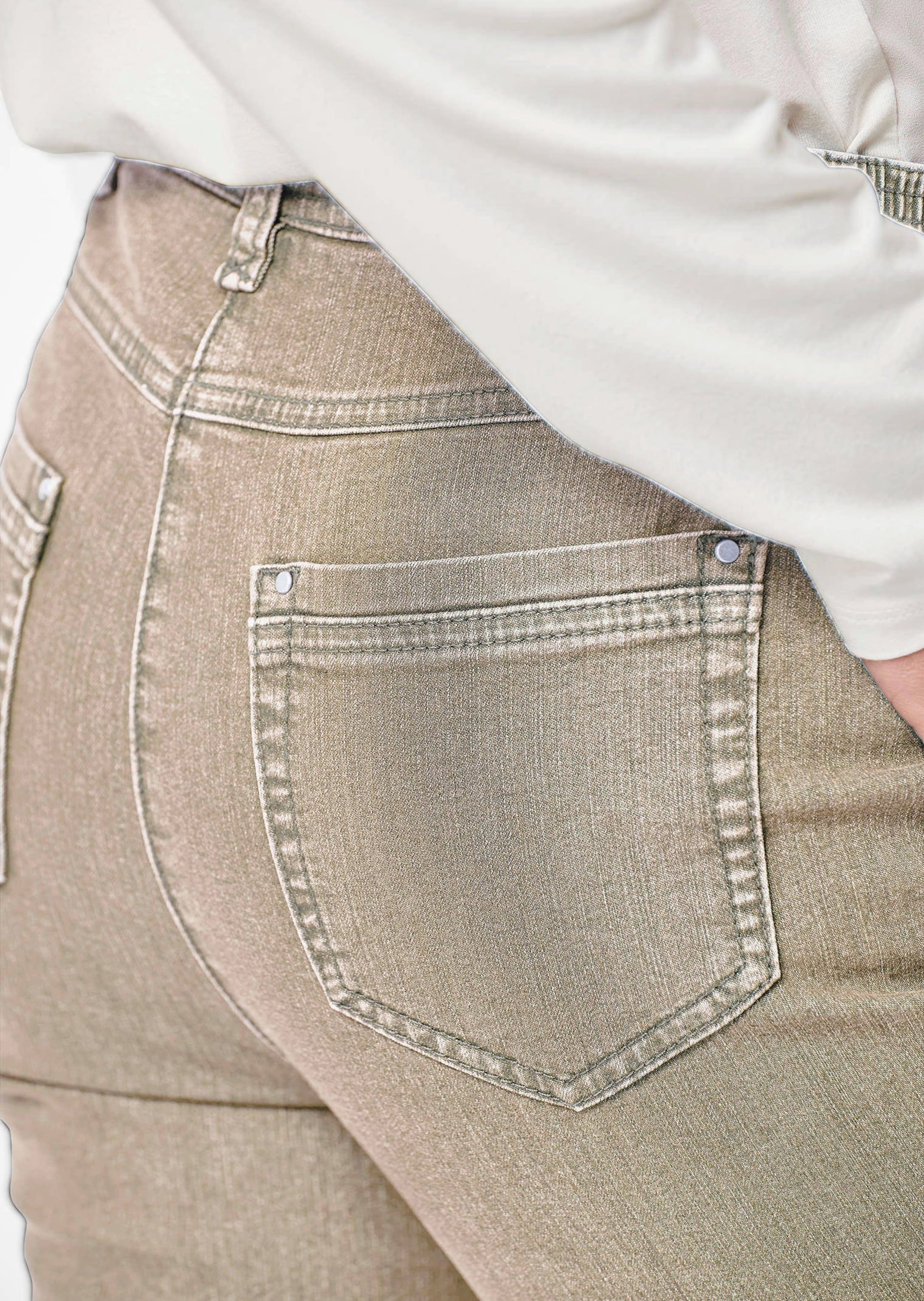 GOLDNER Regular-fit-Jeans »Kurzgröße Klassische Jeanshose ANNA«