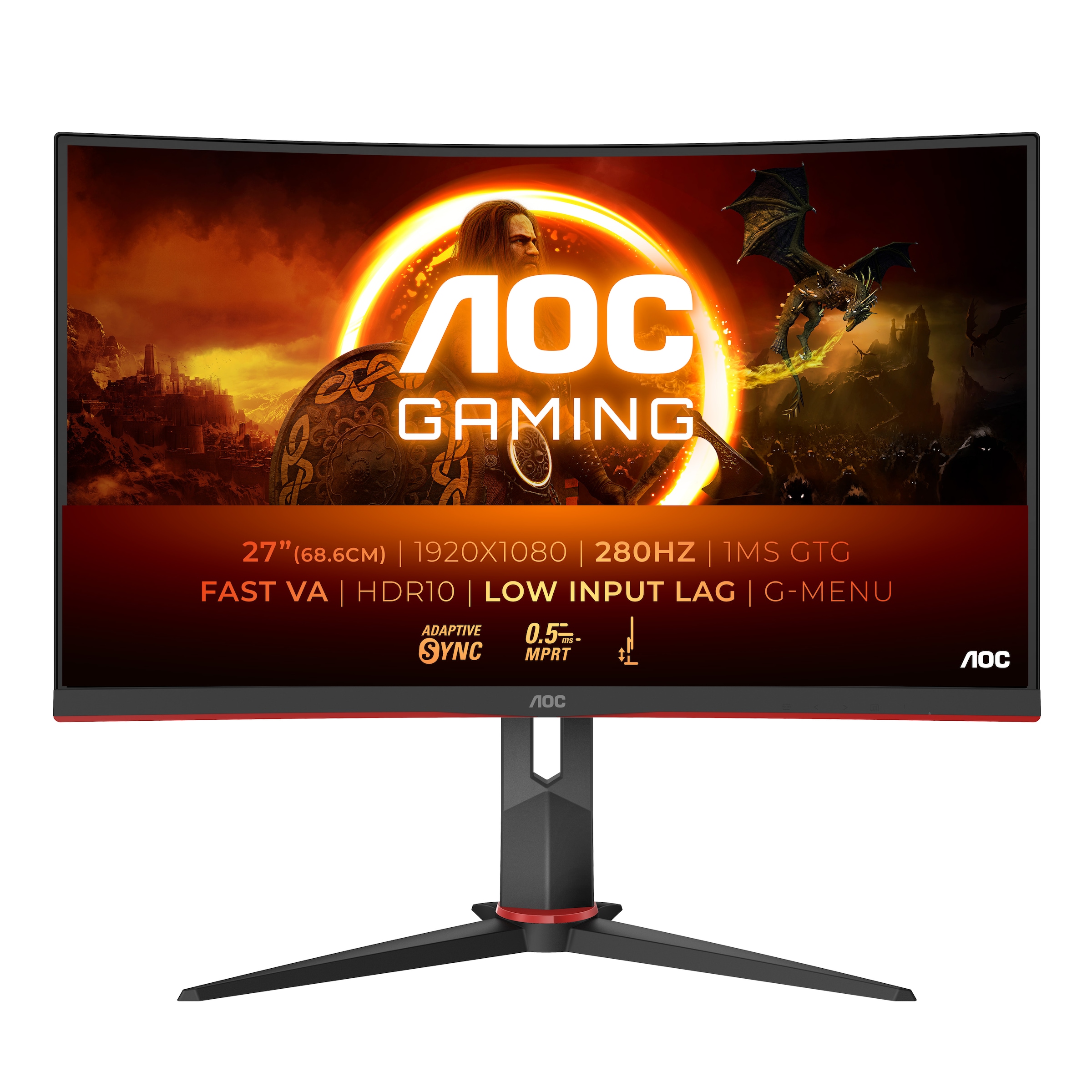 Curved-Gaming-Monitor »C27G2Z3/BK«, 68,6 cm/27 Zoll, 1920 x 1080 px, Full HD, 0,5 ms...