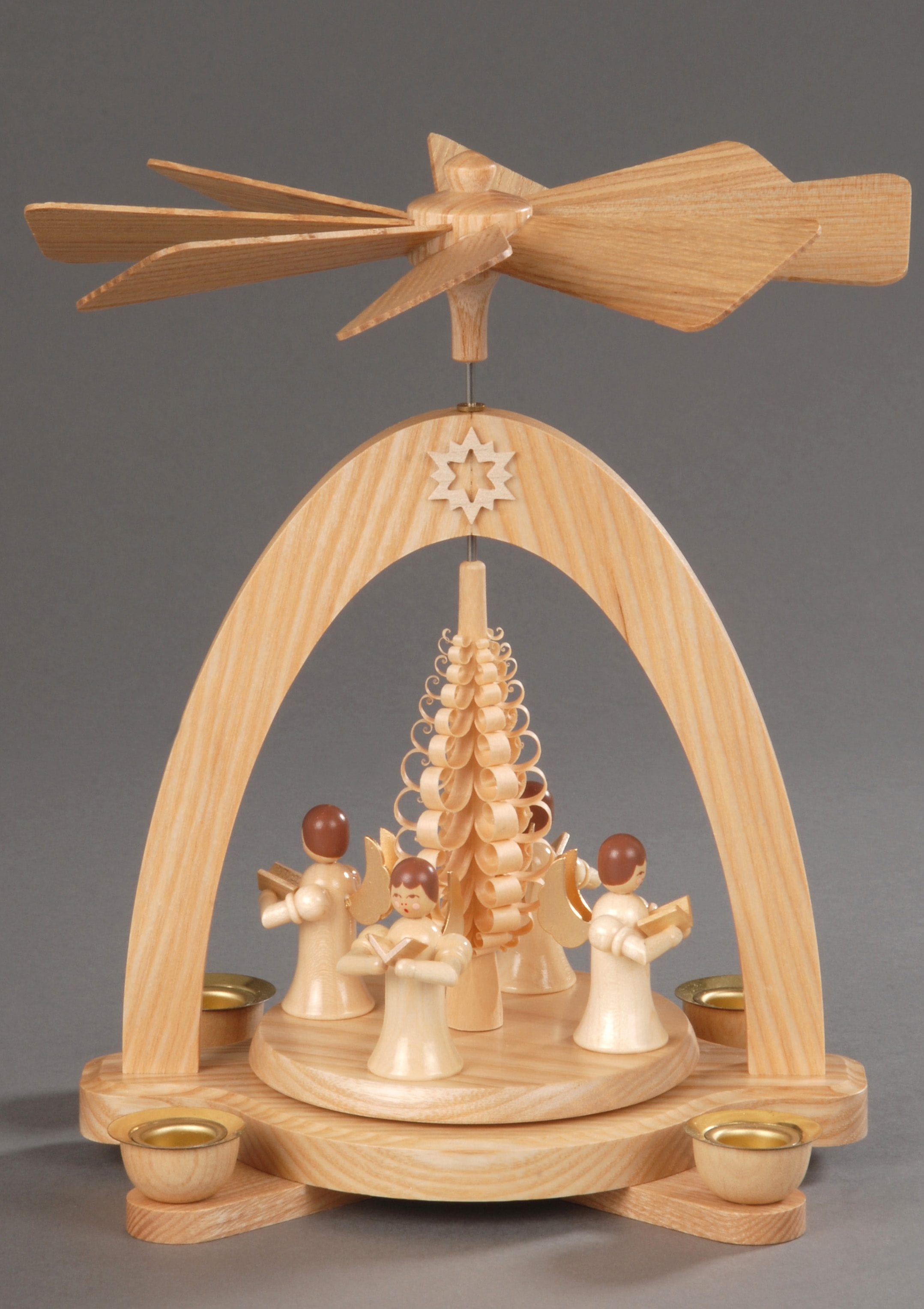 Albin Preissler Weihnachtspyramide »4 Engel mit Spanbaum, Weihnachtsdeko«,  Made in Germany kaufen im OTTO Online Shop