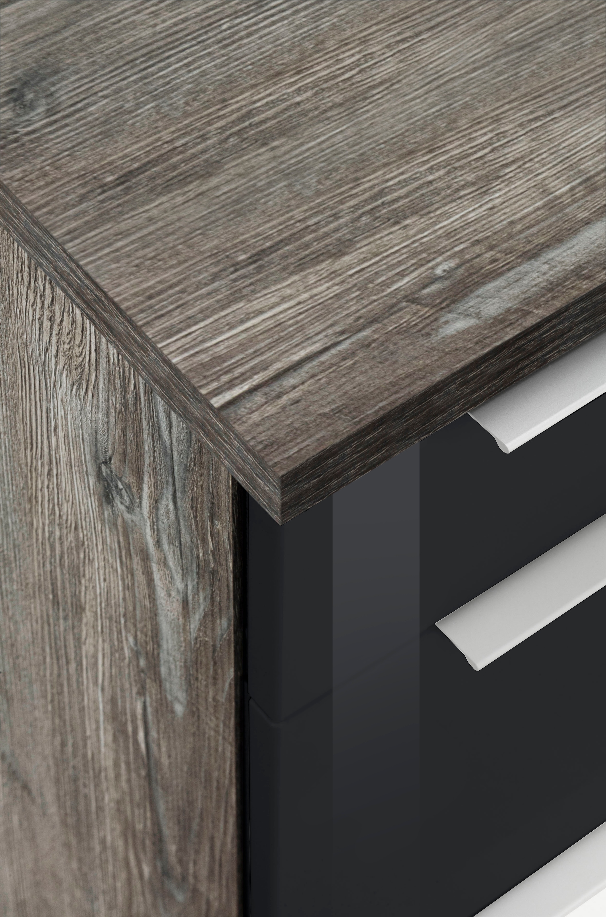 KOCHSTATION Küchenzeile »KS-Brindisi Breite 280 cm« wahlweise mit E-Geräten und Induktion, mit MDF-Fronten und Regal