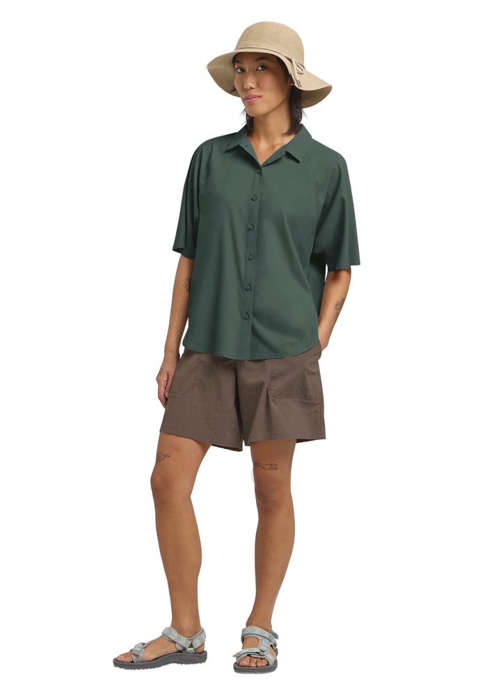 Jack Wolfskin Kurzarmhemd »SIERRA QUEST SS SHIRT W« Atmungsaktiv, Windabweisend, Stretchkomfort