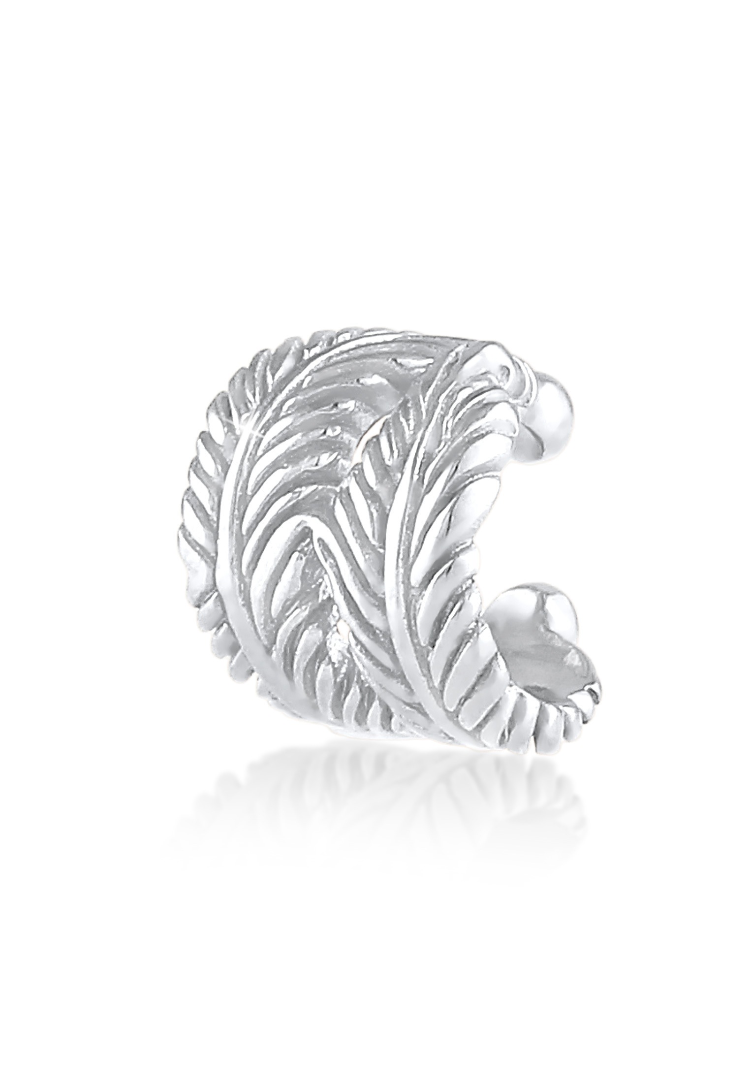 Elli Ohrklemme »Ohrringe Earcuff Single Feder Boho 925 Silber«