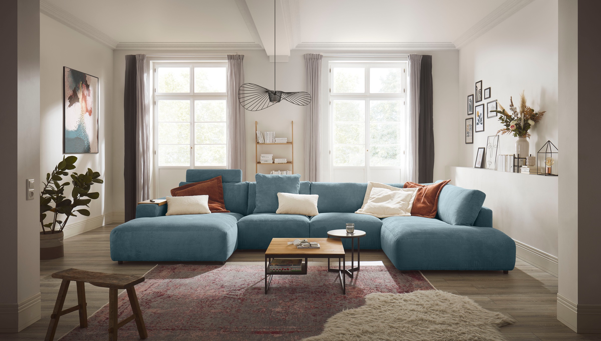 Musterring Wohnlandschaft »Lucia U-Form« Verschiedene Farben, inkl. Kopfstütze, Gesamtbreite 434 cm