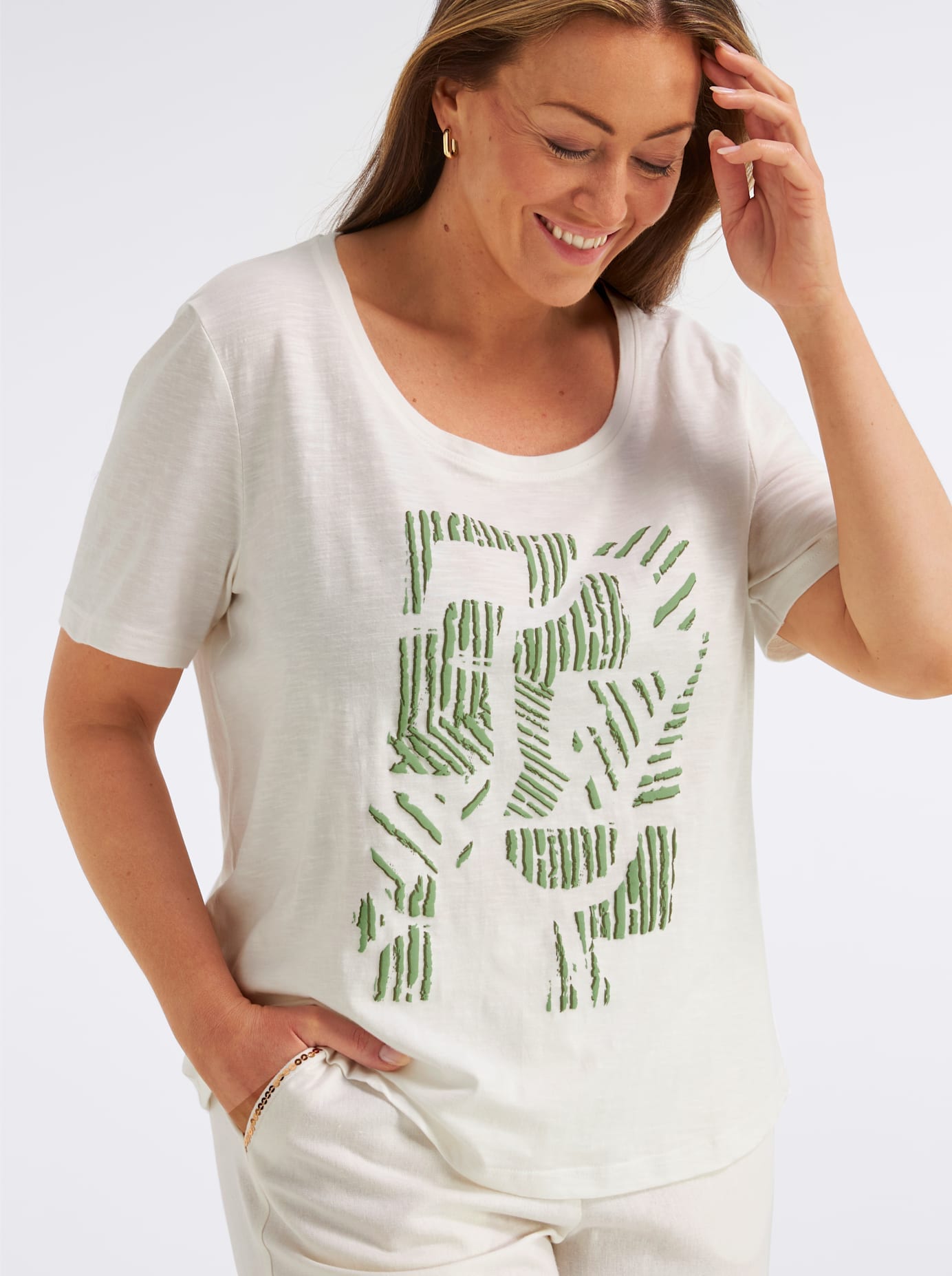 Sheego Rundhalsshirt »Shirt« 1