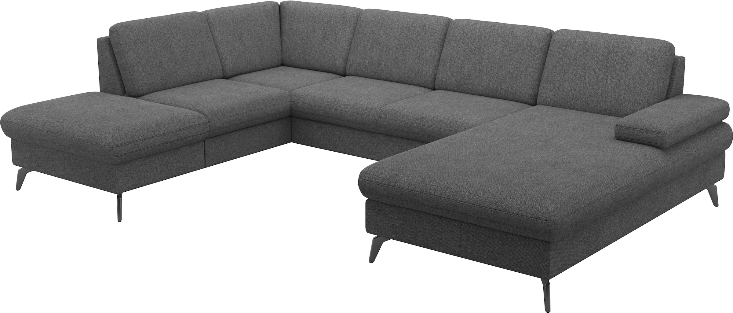 sit&more Wohnlandschaft »Morris Jubi U-Form«, inkl. Armteilfunktion und 1 Zierkissen, wahlweise mit Bettfunktion