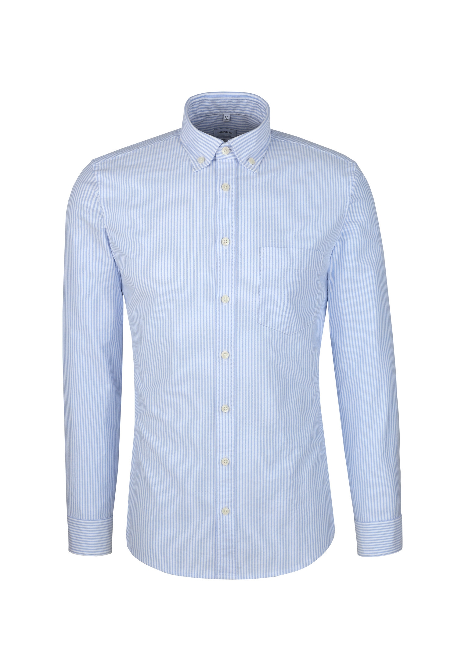 seidensticker Businesshemd, Slim 1/1 Button-Down-Kragen Gestreift