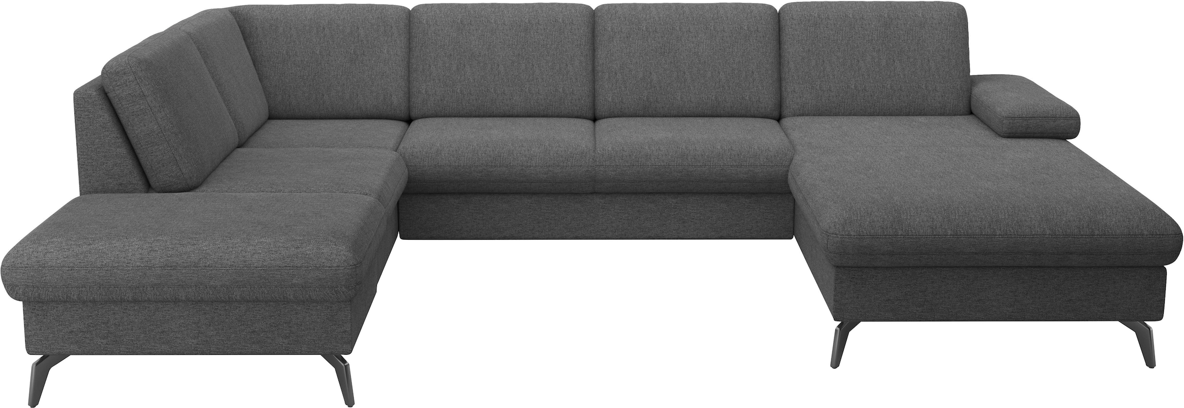 sit&more Wohnlandschaft »Morris Jubi U-Form«, inkl. Armteilfunktion und 1 Zierkissen, wahlweise mit Bettfunktion