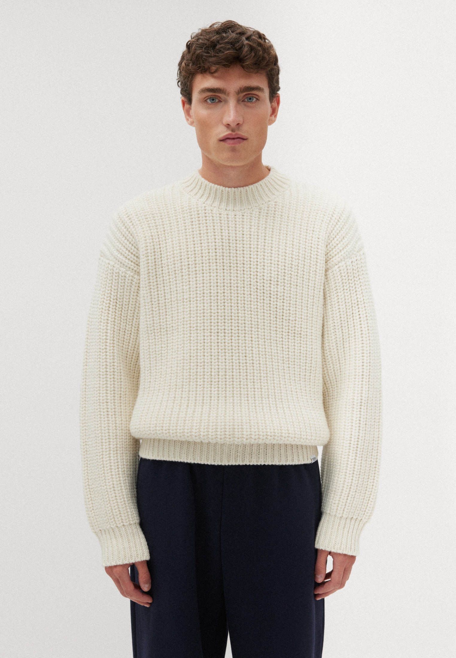 studio seidensticker Strickpullover »Studio«, Langarm Rundhals Uni