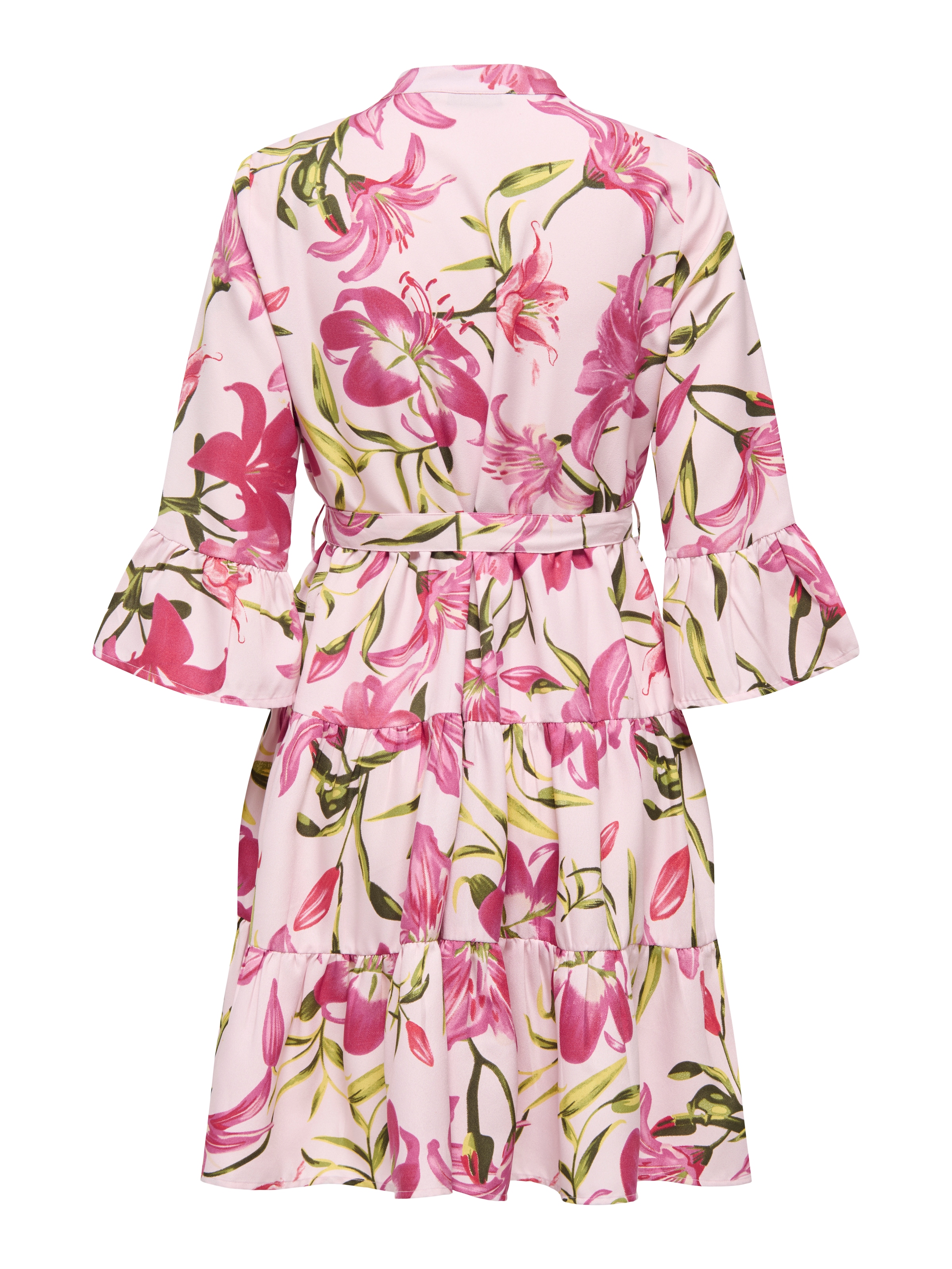 ONLY Tunikakleid »ONLSINA LIFE 3/4 SHORT DRESS NOOS WVN« mit Volant