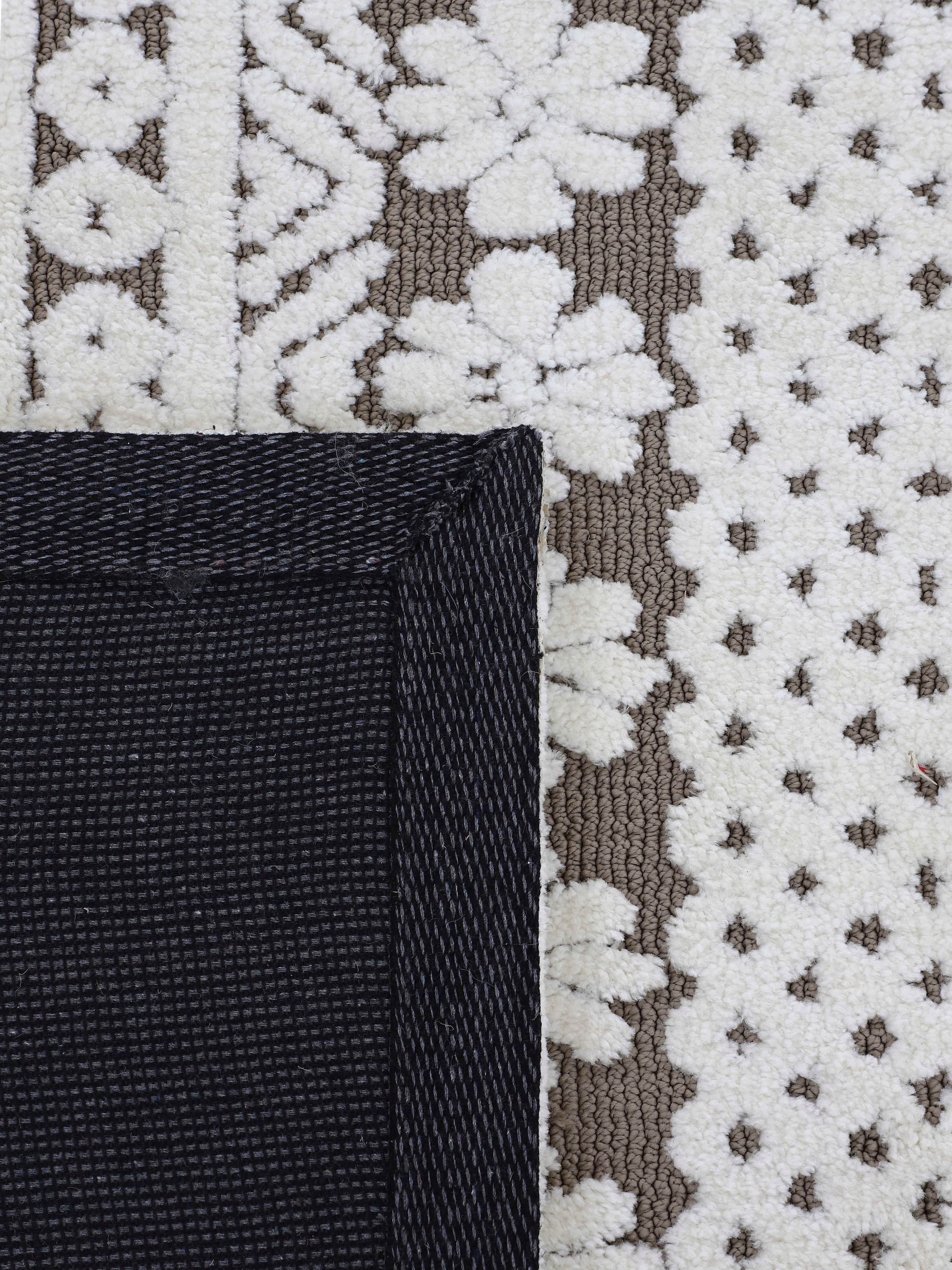 carpetfine Teppich »Holly 1«, rechteckig, Blumen Motiv, Hoch-Tief Struktur,  Wohnzimmer bei OTTO online