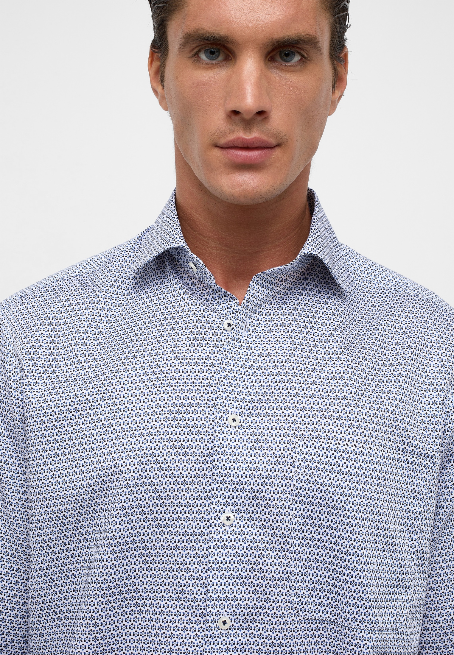 Eterna Langarmhemd »COMFORT FIT« NON IRON (bügelfrei)