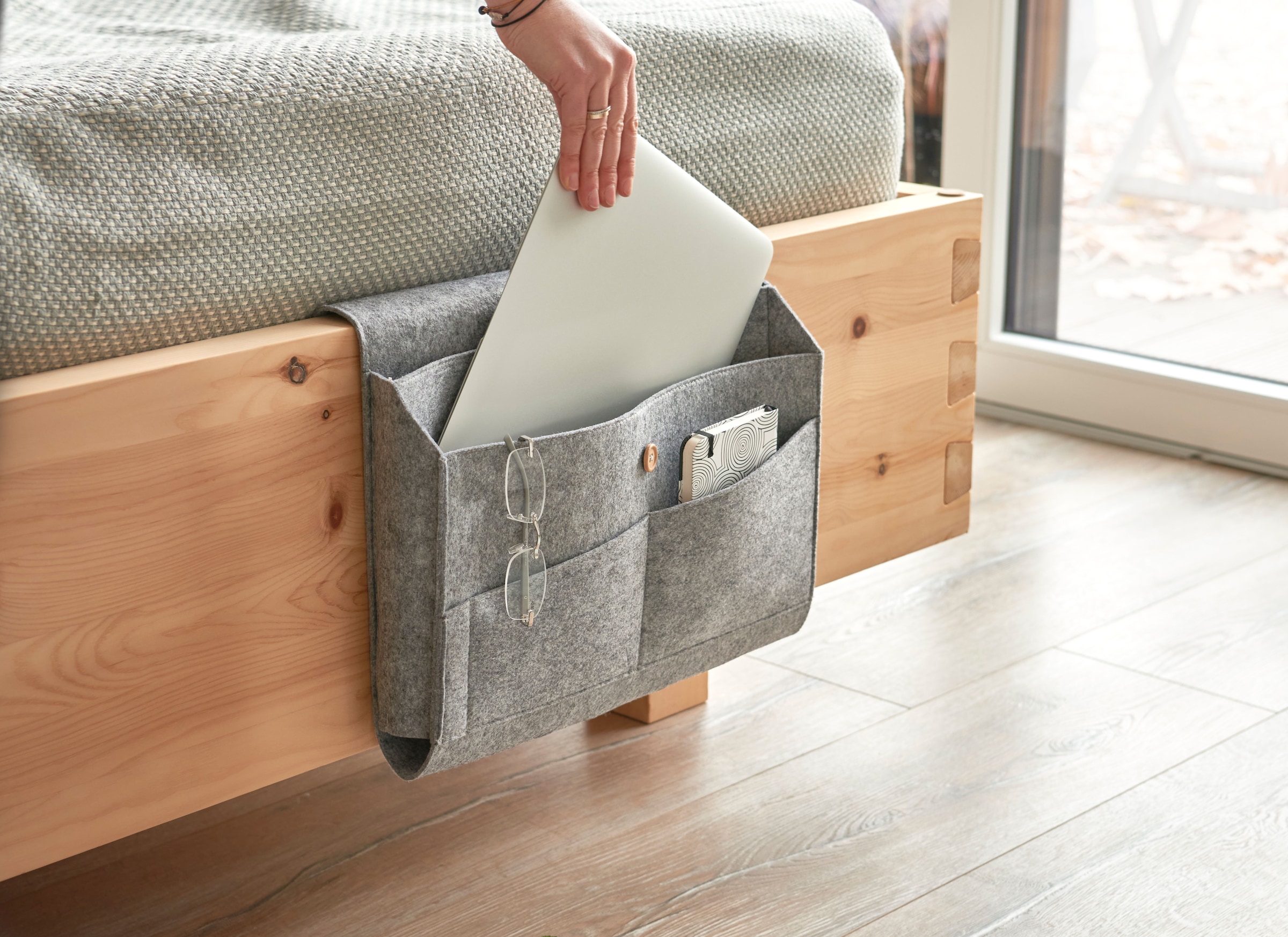 Zeller Present Aufbewahrungstasche »Couch-Organizer, Filz, grau«, (1 tlg.)