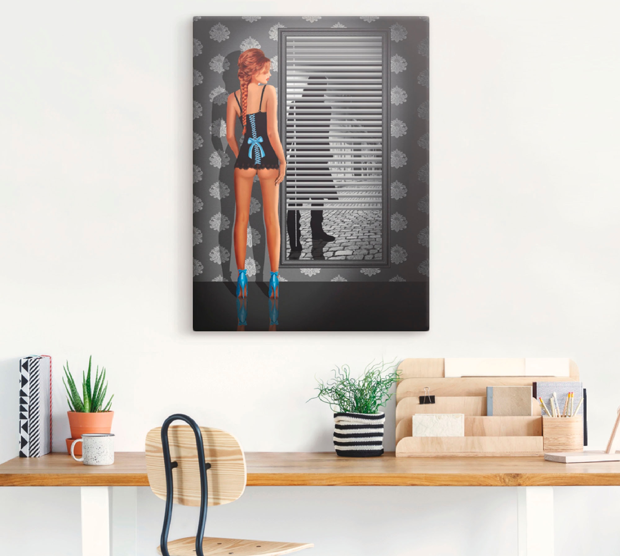 Artland Wandbild »Das Nachtleben«, Frau, (1 St.), als Leinwandbild, Poster in verschied. Größen