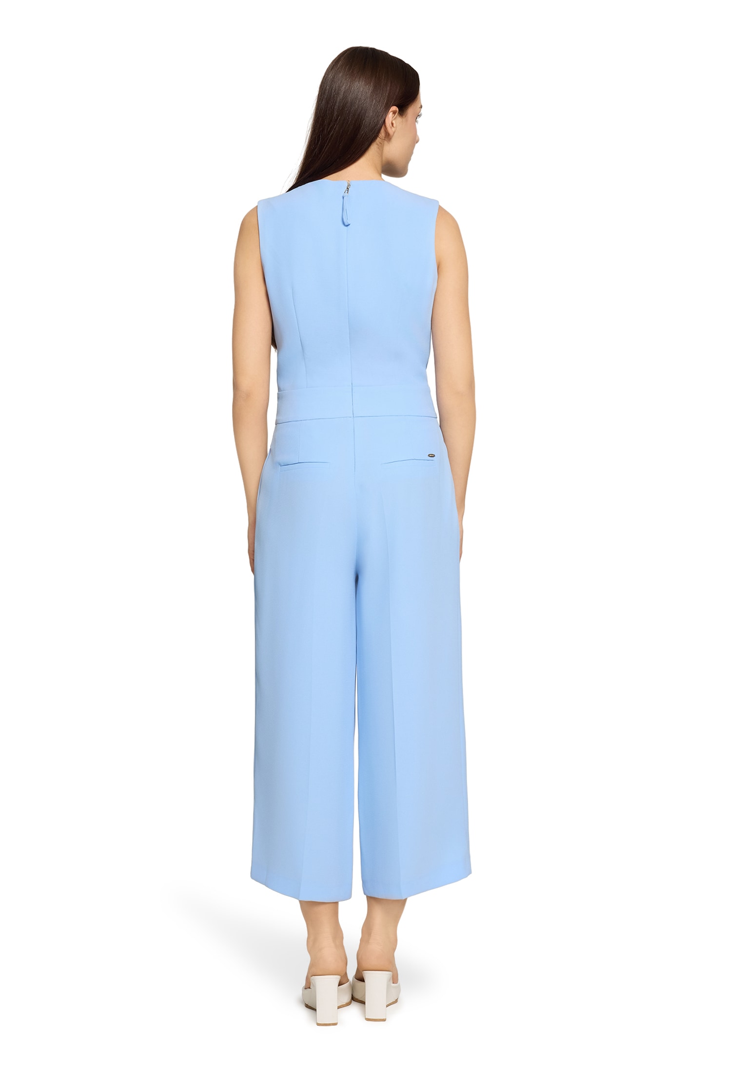Betty&Co Jumpsuit »Jumpsuit mit Wasserfallausschnitt«
