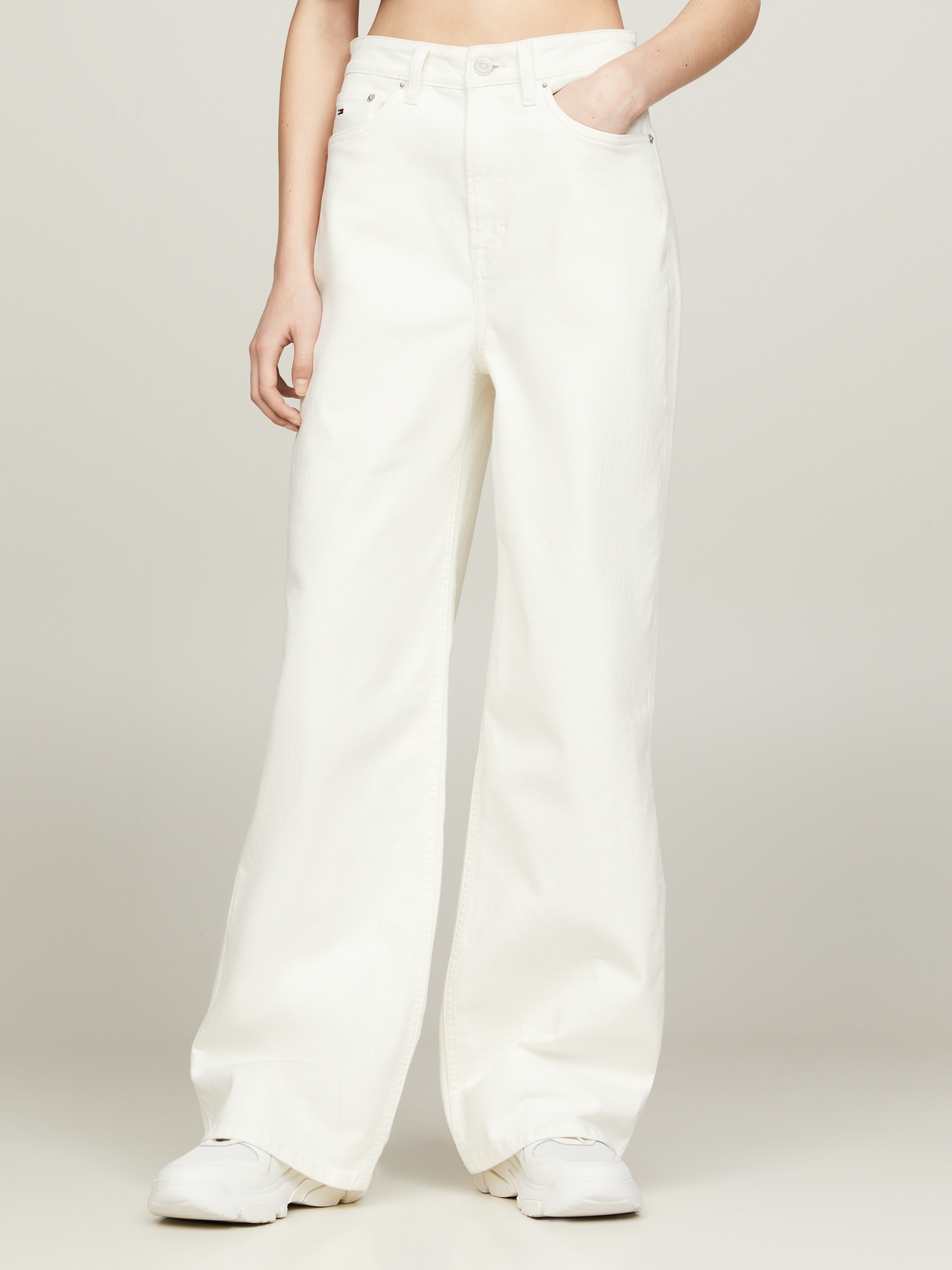 Tommy Jeans Weite Jeans »Claire High Rise Wide«, mit Tommy Jeans Logo-Flag