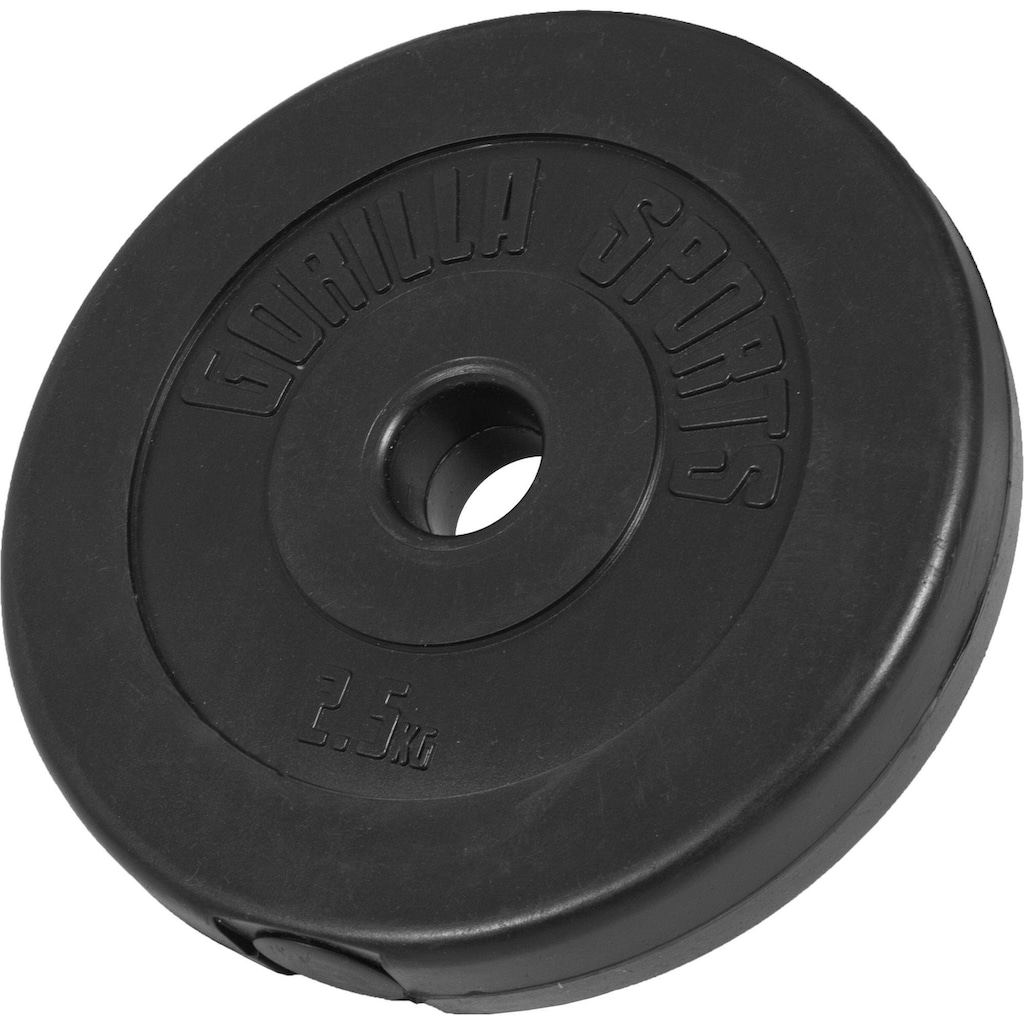 GORILLA SPORTS Kurzhantel »Kurzhantelset Kunststoff 20 kg«, (Spar-Set, mit Kurzhantelstangen)