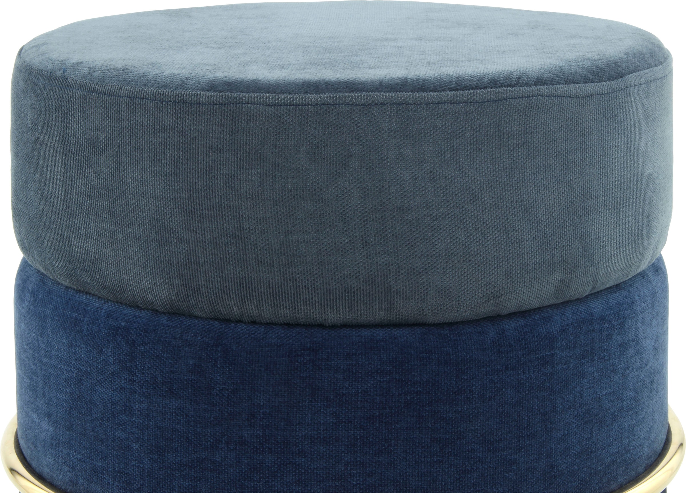 Kayoom Sitzhocker »Hocker Matilda 225, Komfortable runde Form, Gemütlicher Design-Hocker«, (1 St.), samtweich, elegant, gepolstert, große Sitzfläche