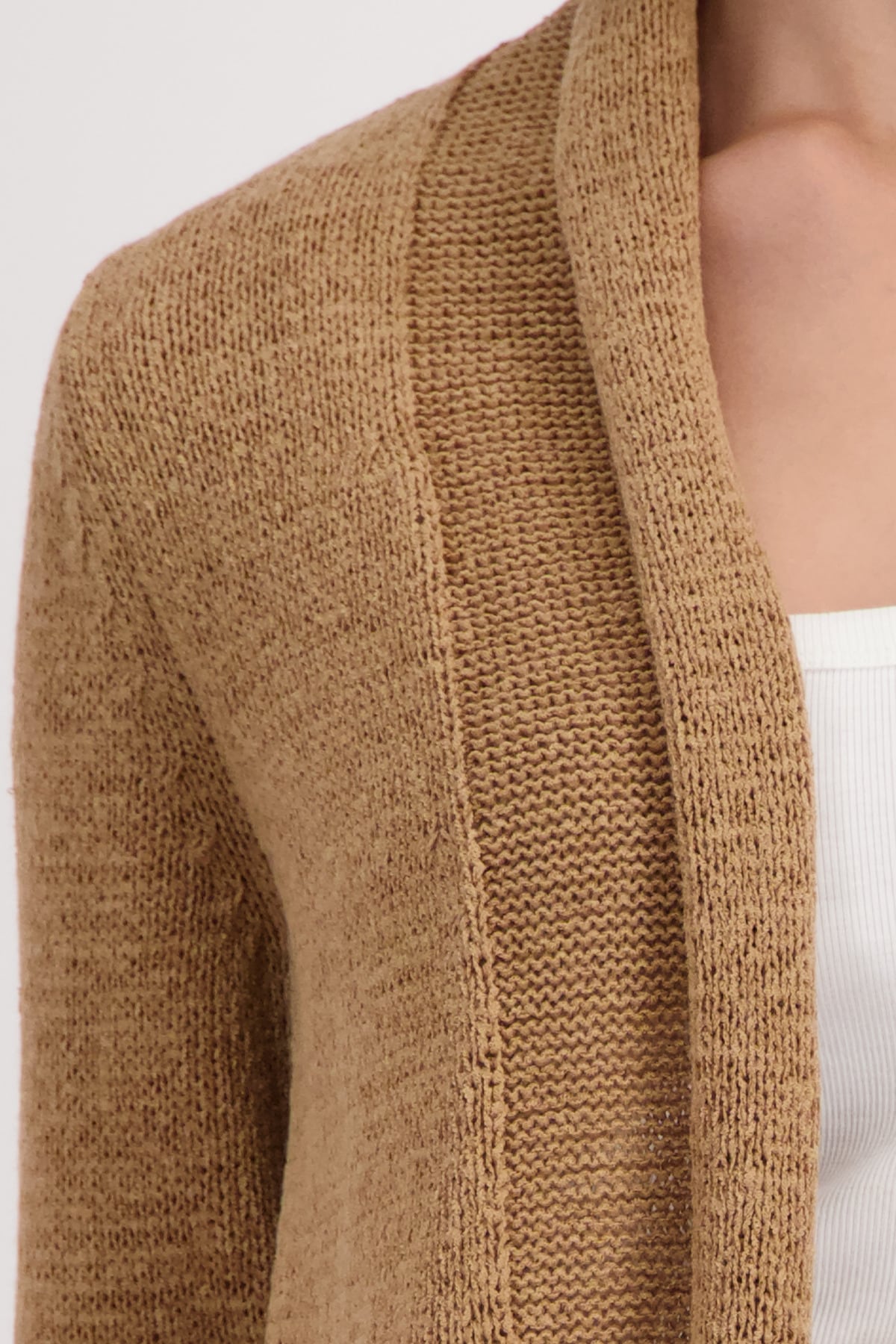 Monari Strickjacke »Jacke Stricküberwurf Basic« Schalkragen, Regular Fit